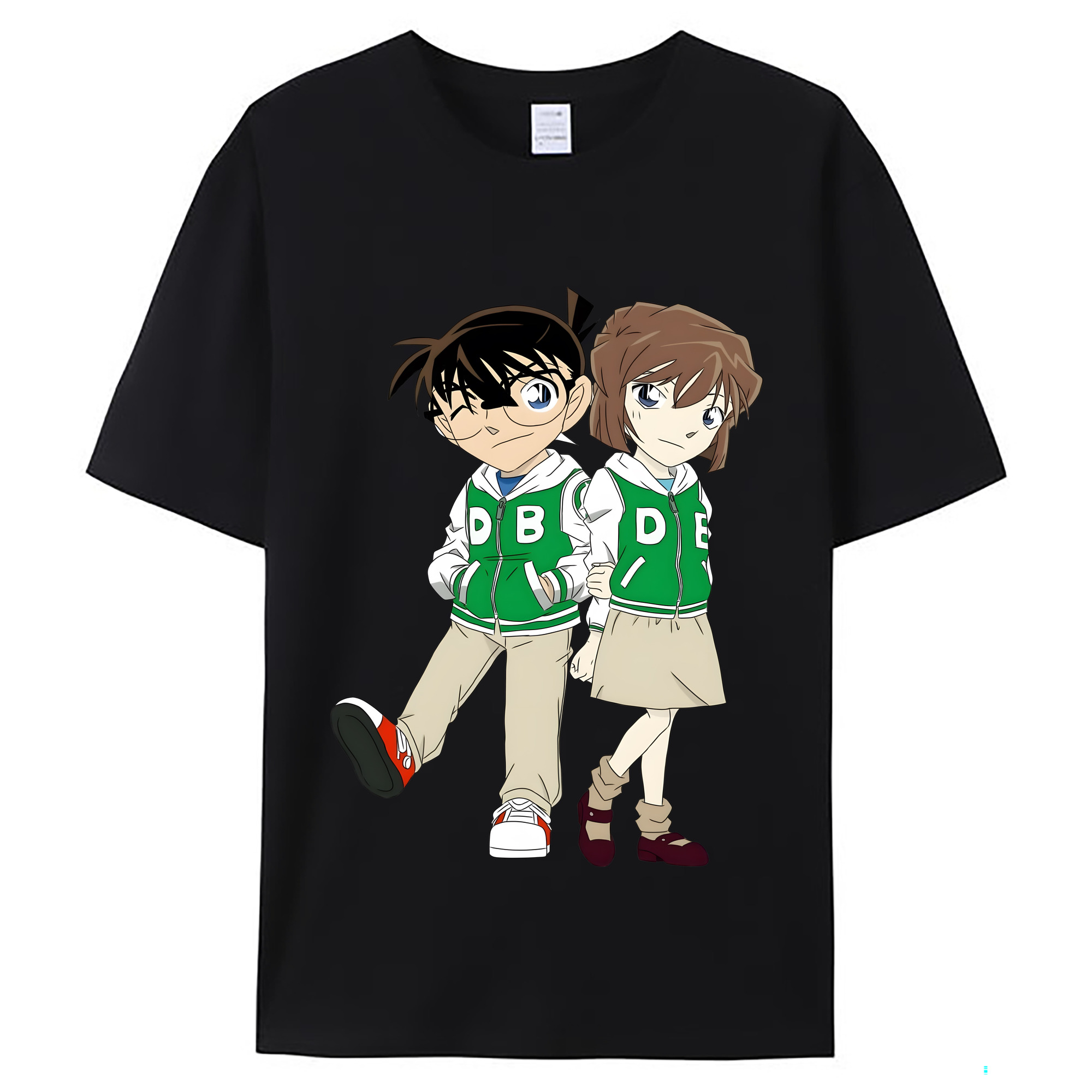 （画像用） 名探偵コナン 江戸川 コナン Detective Conan Conan Edogawa レディースカジュアルプリントTシャツ（綿100％）