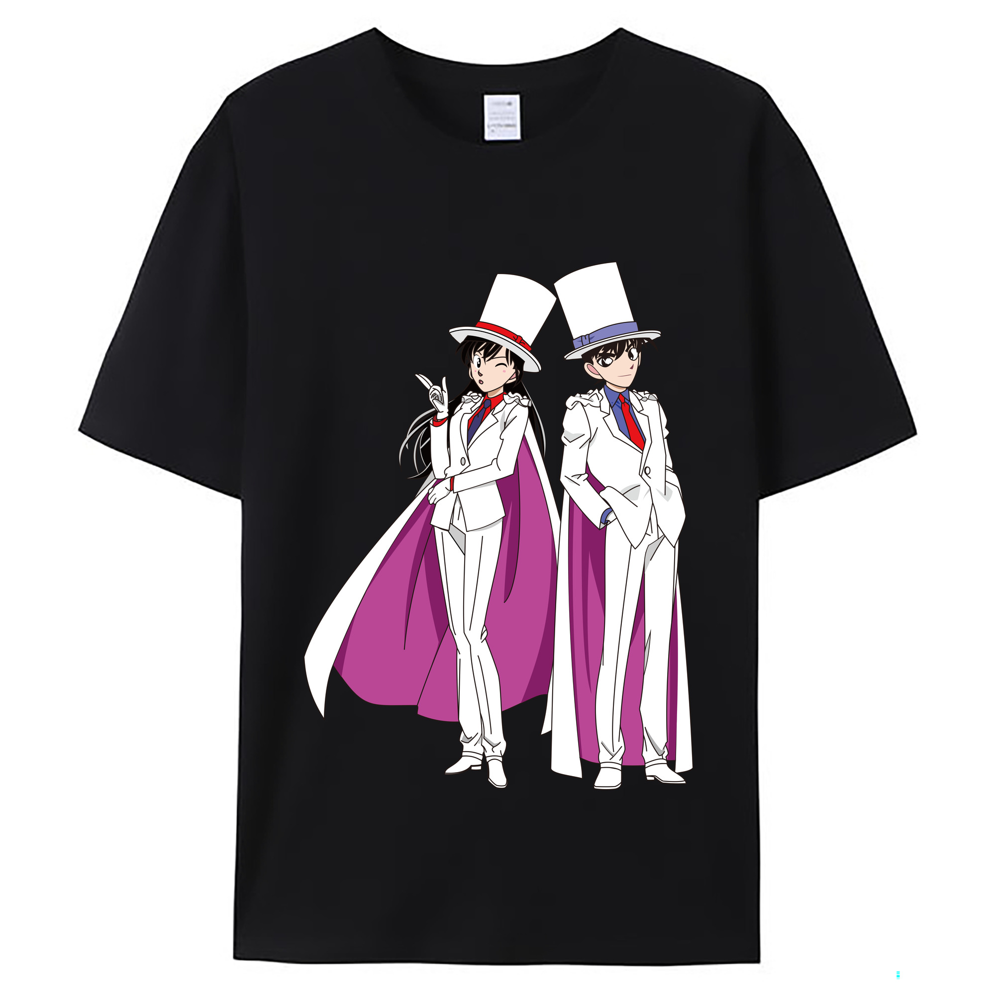 （画像用） 名探偵コナン くろば かいと Detective Conan Kuroba Kaito レディースカジュアルプリントTシャツ（綿100％）