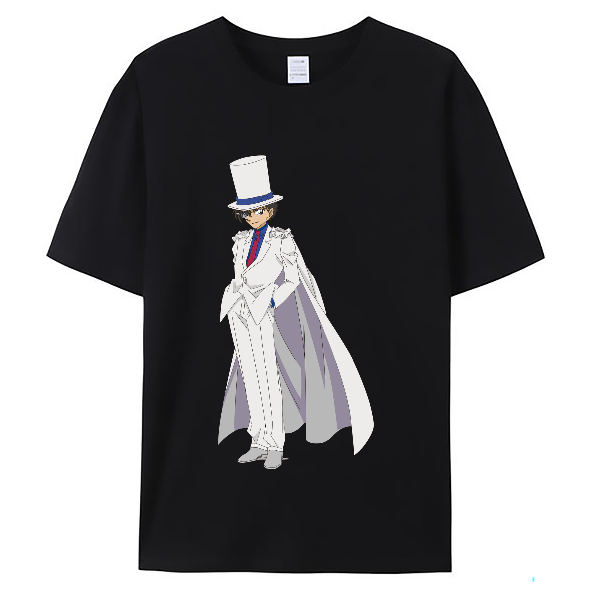 （画像用） 名探偵コナン くろば かいと Detective Conan Kuroba Kaito レディースカジュアルプリントTシャツ（綿100％）