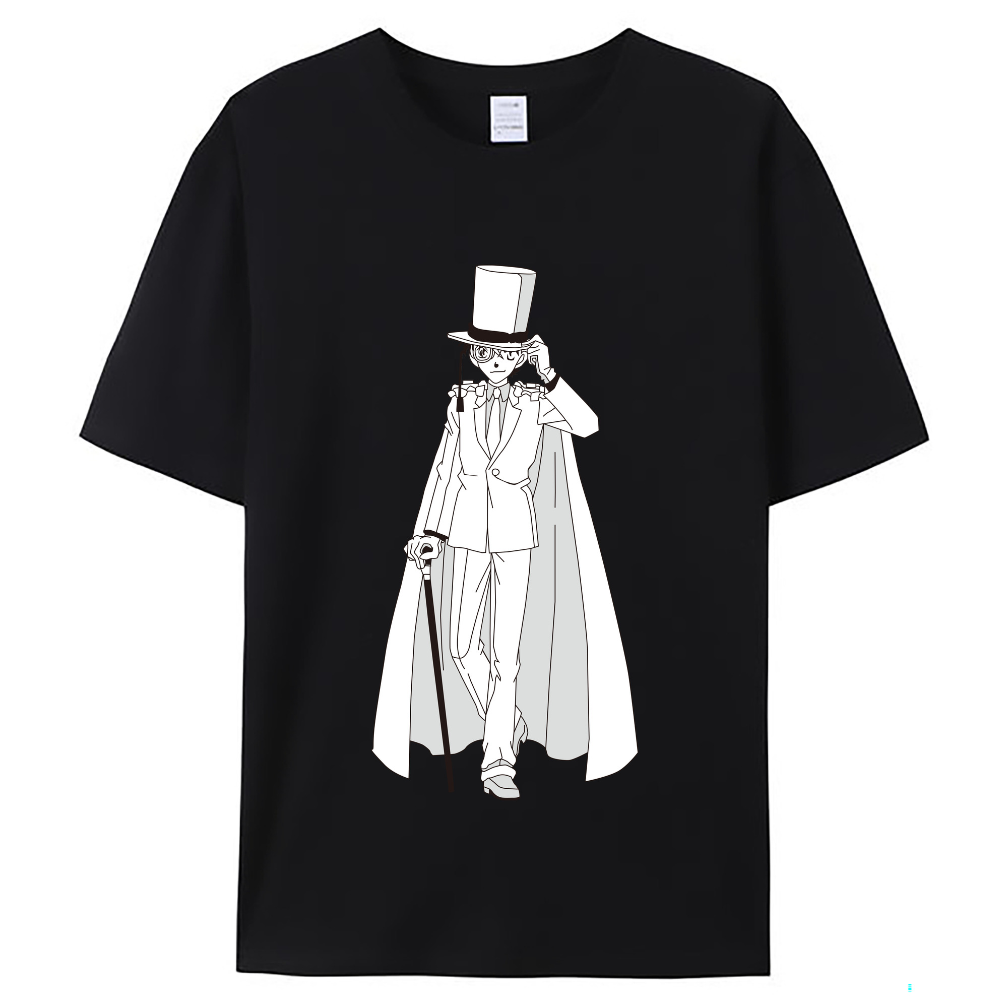 （画像用） 名探偵コナン くろば かいと Detective Conan Kuroba Kaito レディースカジュアルプリントTシャツ（綿100％）