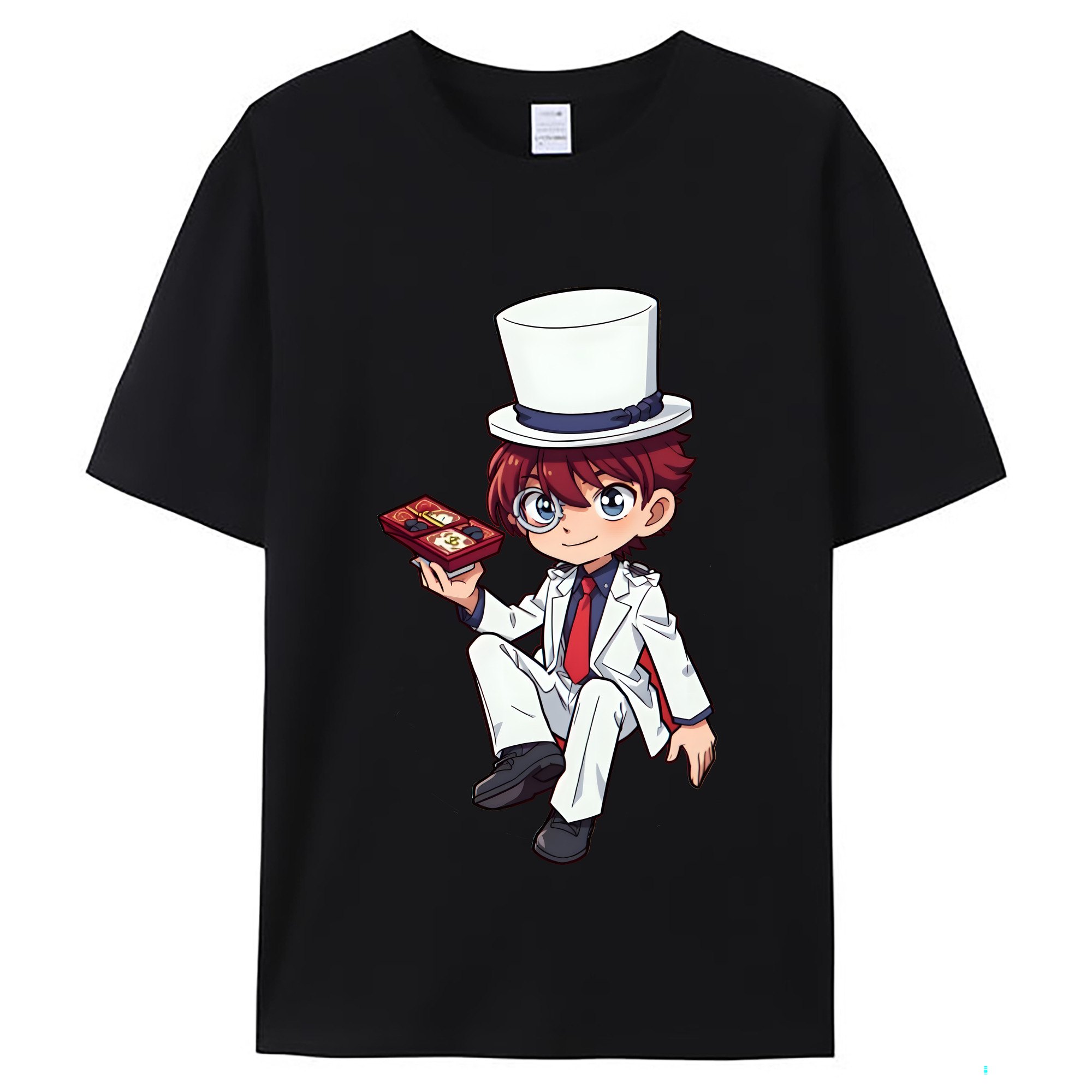 （画像用） 名探偵コナン くろば かいと Detective Conan Kuroba Kaito レディースカジュアルプリントTシャツ（綿100％）