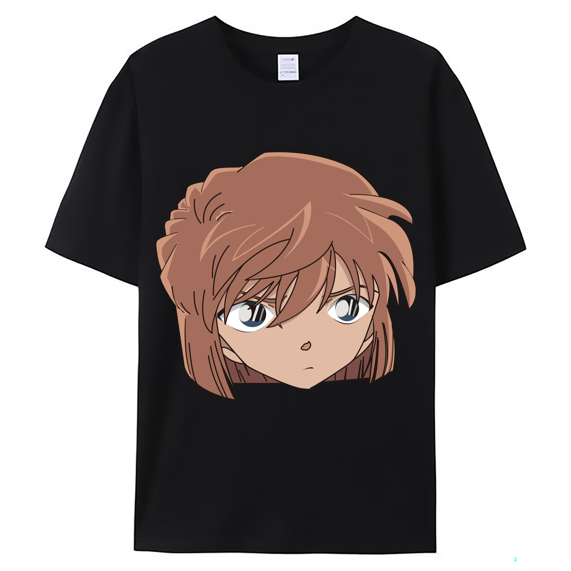 （画像用） 名探偵コナン 灰原 哀 はいばら あい Detective Conan Anita Hailey、Vi Graythorn Haibara Ai レディースカジュアルプリントTシャツ（綿100％）