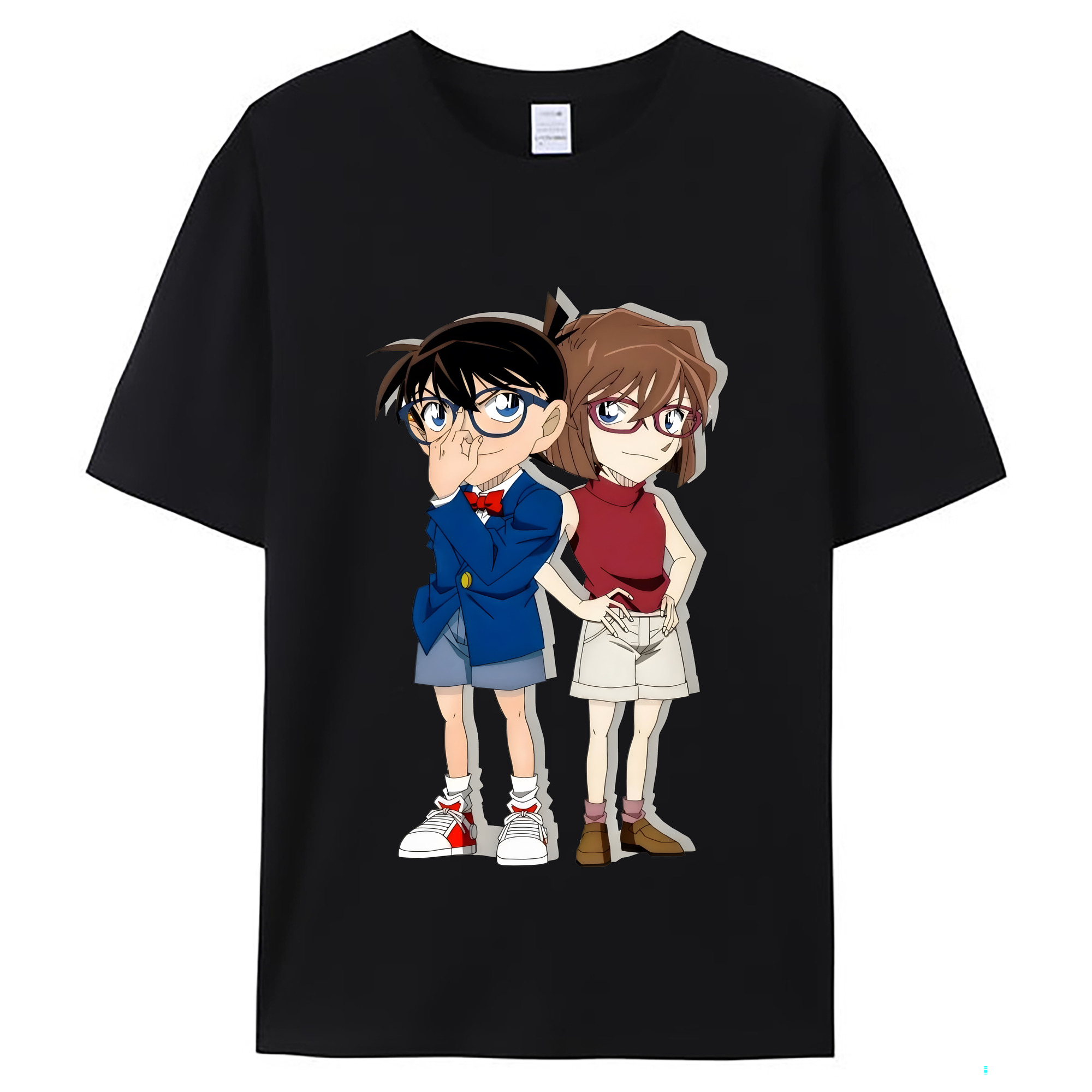 （画像用） 名探偵コナン 灰原 哀 はいばら あい Detective Conan Anita Hailey、Vi Graythorn Haibara Ai レディースカジュアルプリントTシャツ（綿100％）