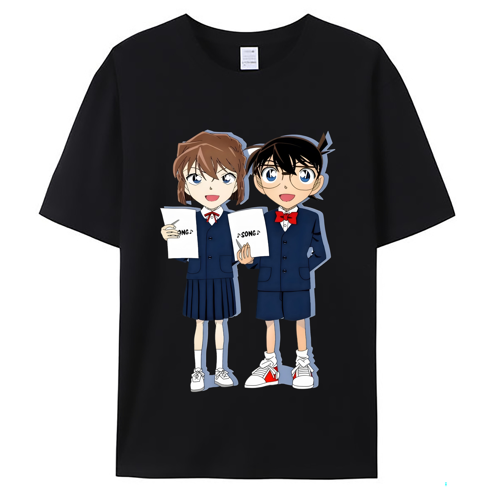 （画像用） 名探偵コナン 灰原 哀 はいばら あい Detective Conan Anita Hailey、Vi Graythorn Haibara Ai レディースカジュアルプリントTシャツ（綿100％）