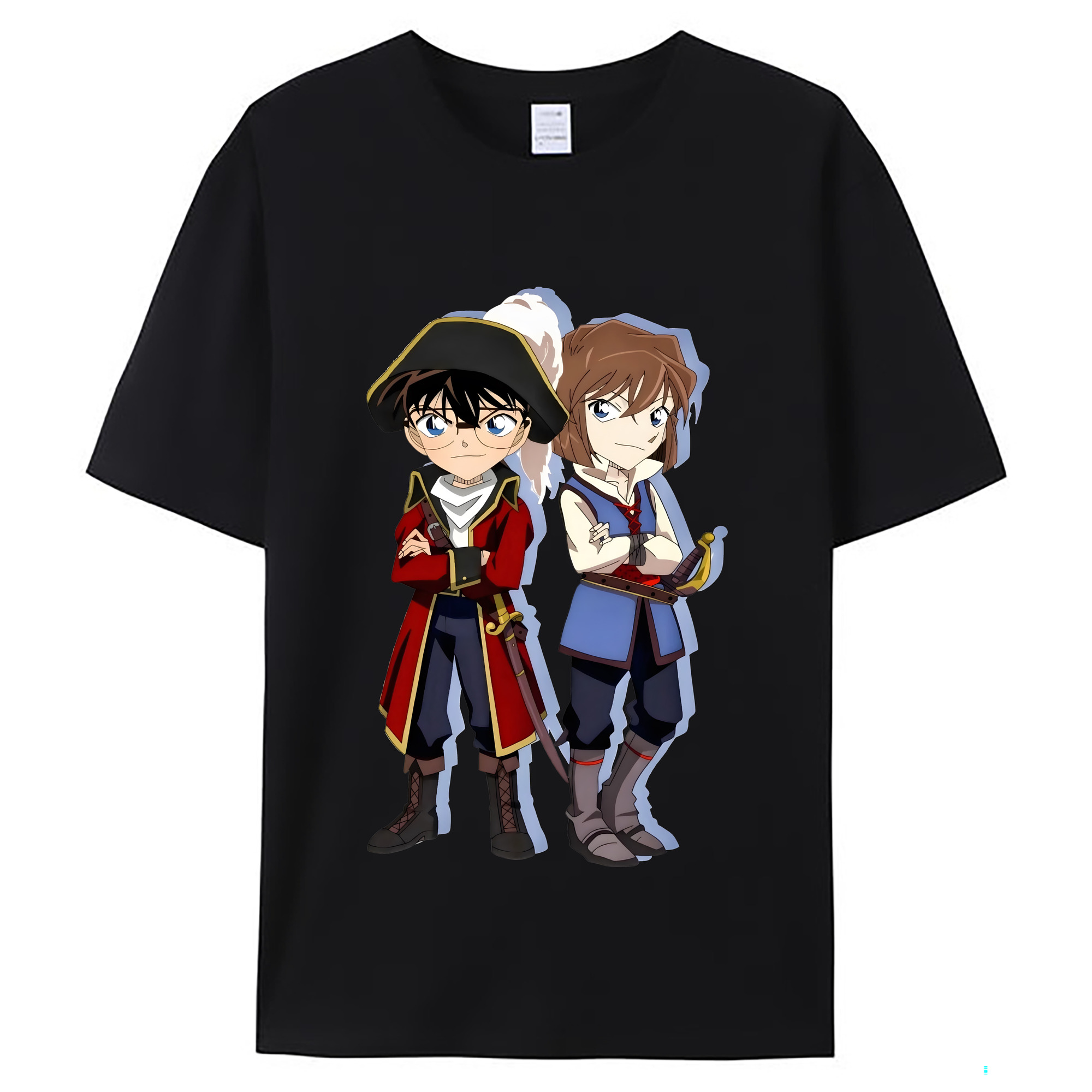 （画像用） 名探偵コナン 灰原 哀 はいばら あい Detective Conan Anita Hailey、Vi Graythorn Haibara Ai レディースカジュアルプリントTシャツ（綿100％）