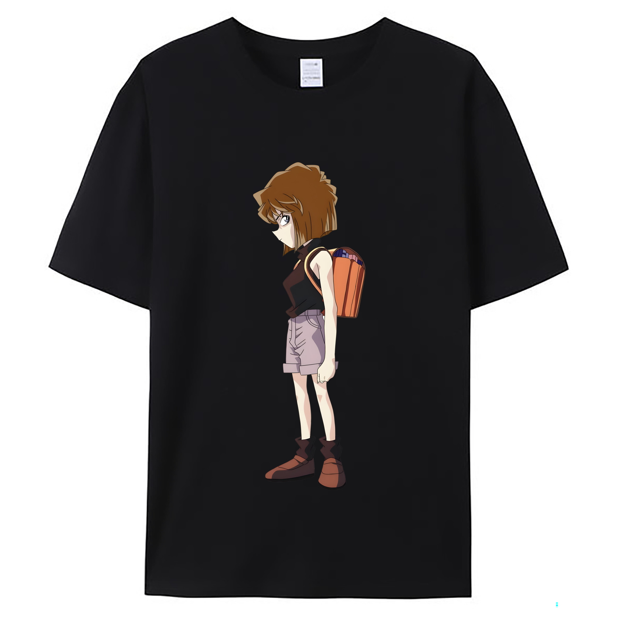 （画像用） 名探偵コナン 灰原 哀 はいばら あい Detective Conan Anita Hailey、Vi Graythorn Haibara Ai レディースカジュアルプリントTシャツ（綿100％）
