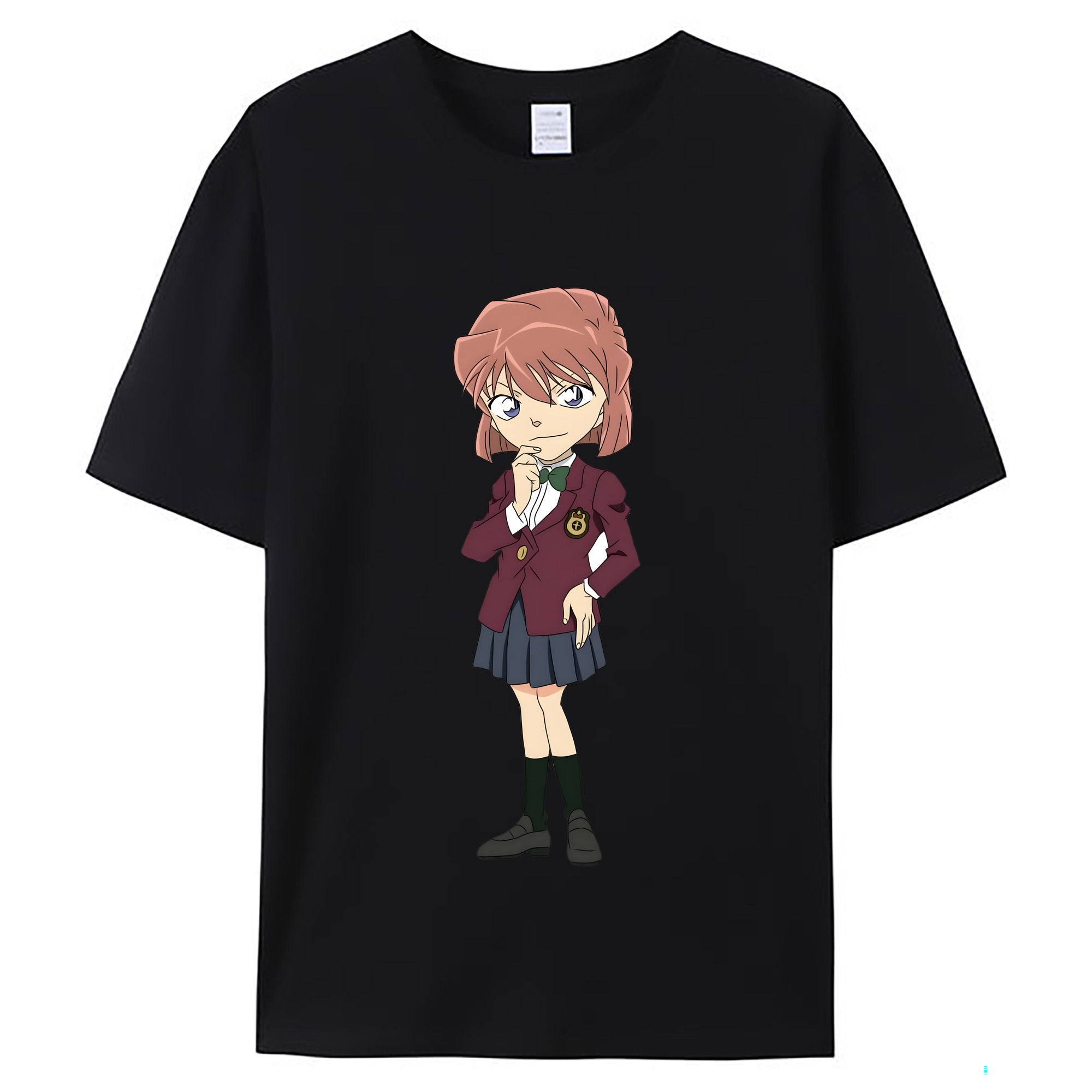 （画像用） 名探偵コナン 灰原 哀 はいばら あい Detective Conan Anita Hailey、Vi Graythorn Haibara Ai レディースカジュアルプリントTシャツ（綿100％）