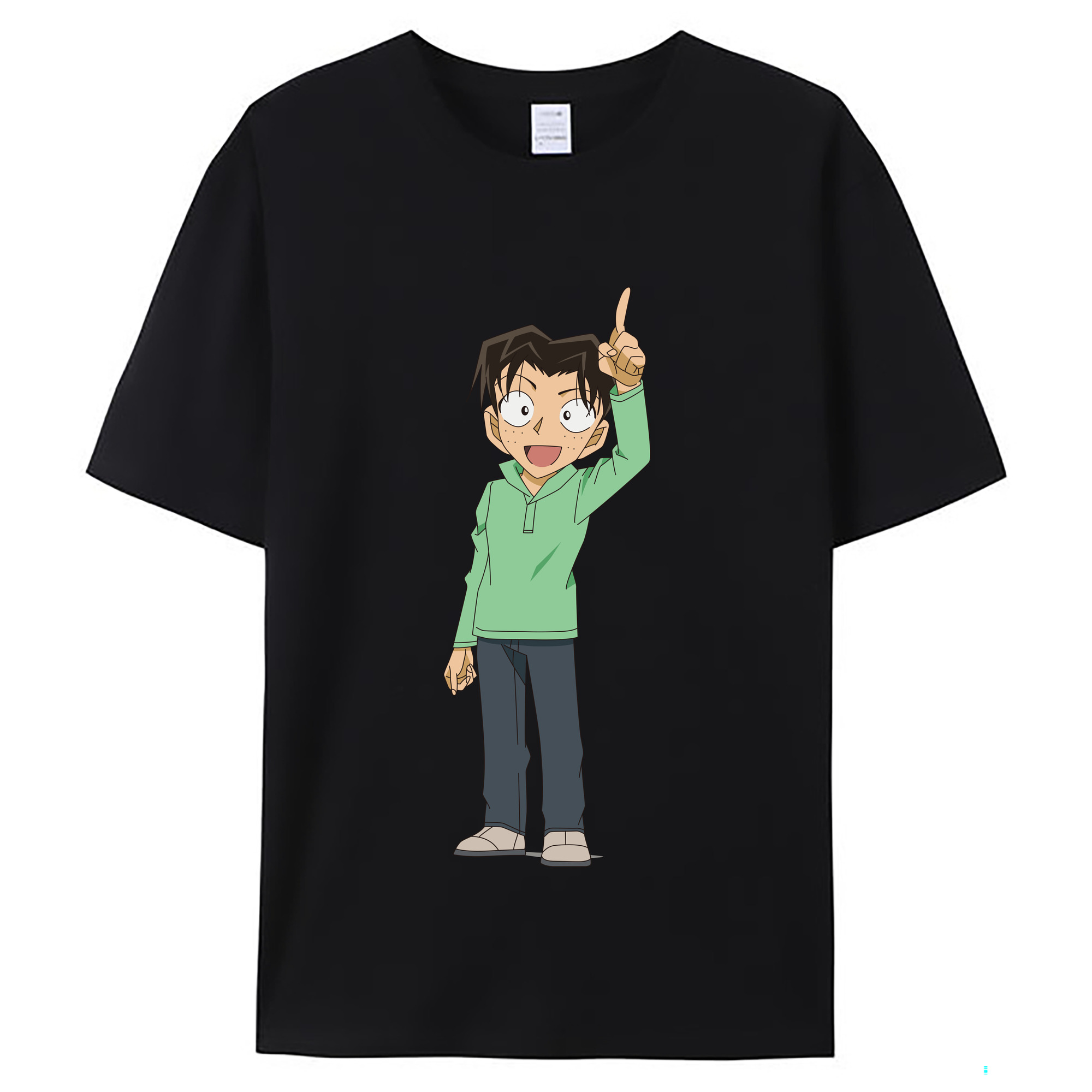 （画像用） 名探偵コナン 円谷 光彦 つぶらや みつひこ Detective Conan Mitch Tennyson レディースカジュアルプリントTシャツ（綿100％）