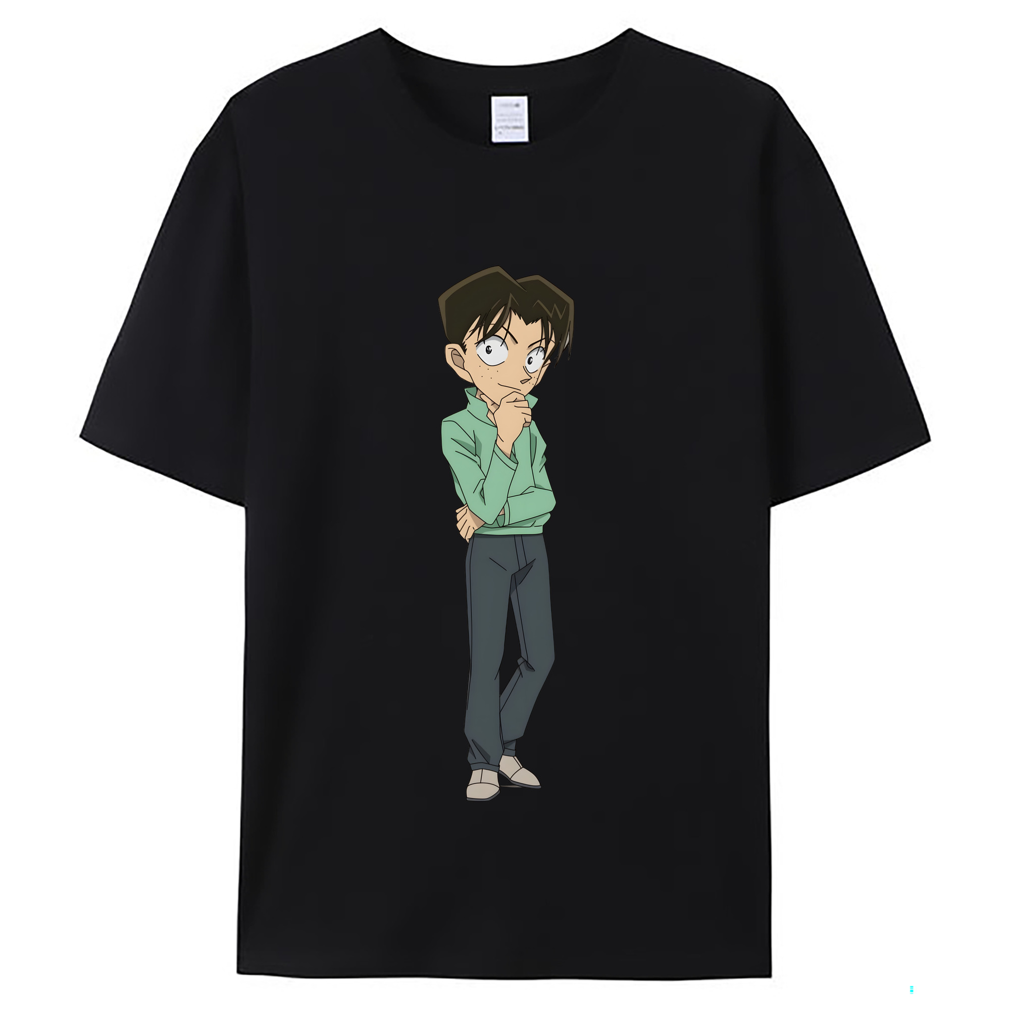 （画像用） 名探偵コナン 円谷 光彦 つぶらや みつひこ Detective Conan Mitch Tennyson レディースカジュアルプリントTシャツ（綿100％）