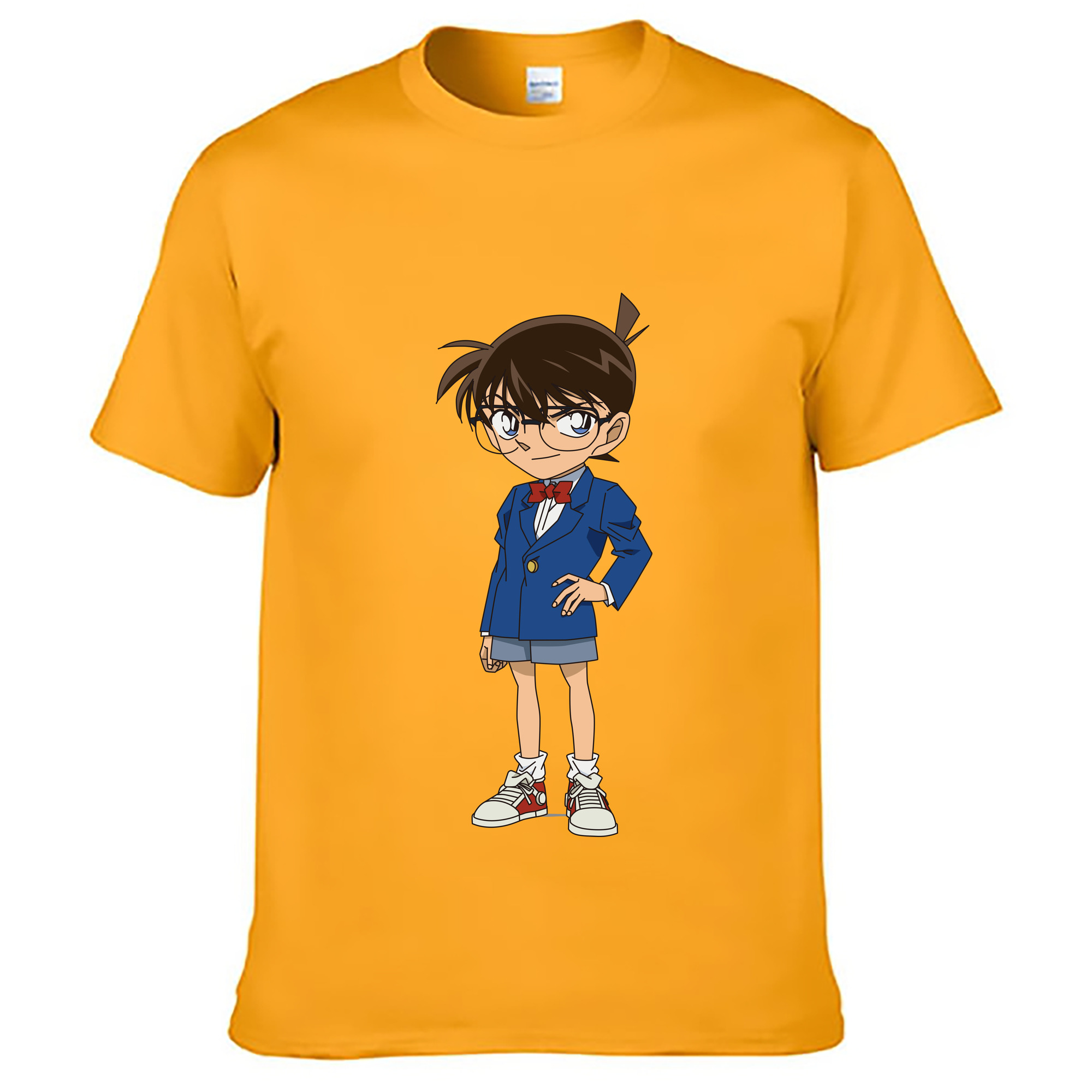 （画像用） 名探偵コナン 江戸川 コナン Detective Conan Conan Edogawa レディースカジュアルプリントTシャツ（綿100％）