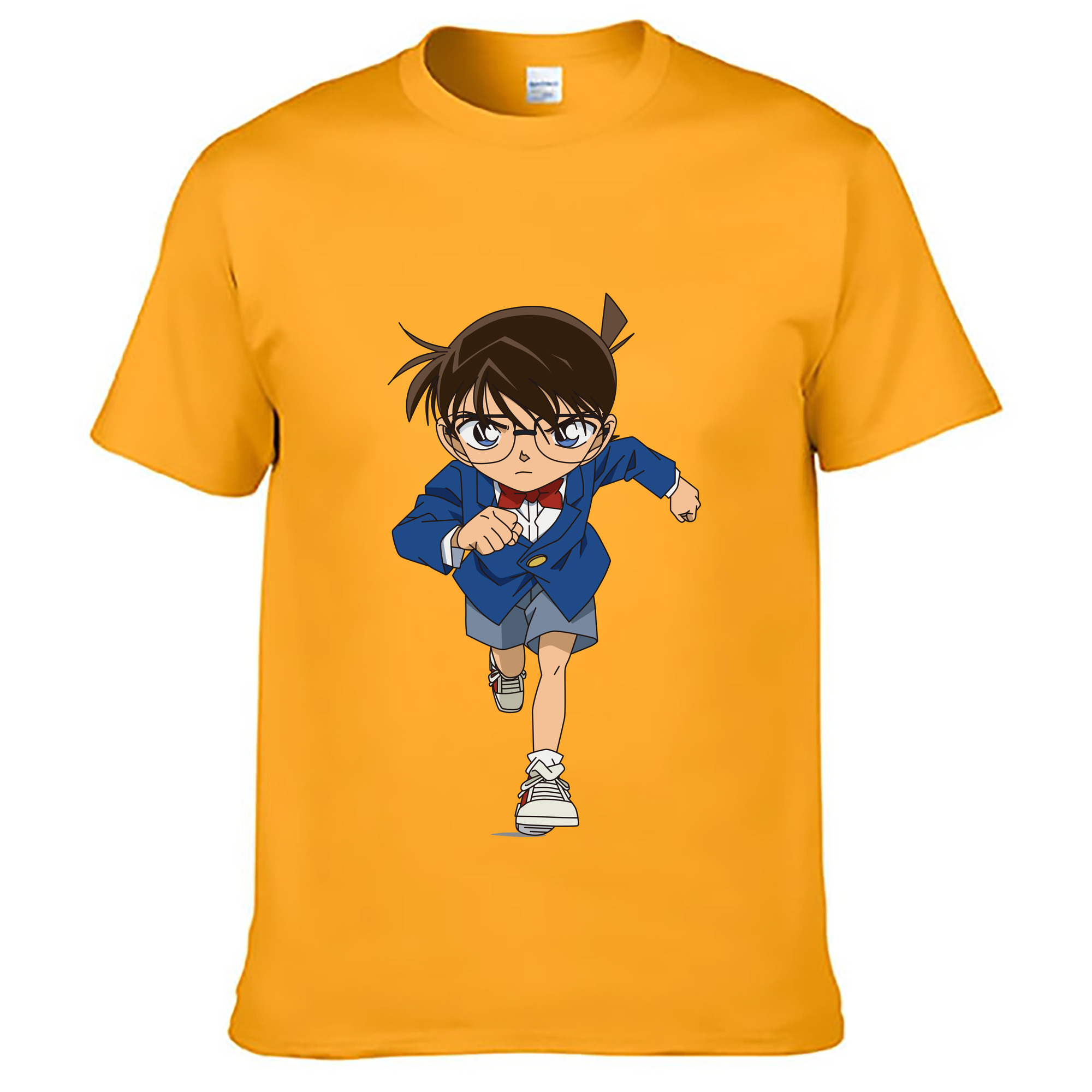 （画像用） 名探偵コナン 江戸川 コナン Detective Conan Conan Edogawa レディースカジュアルプリントTシャツ（綿100％）