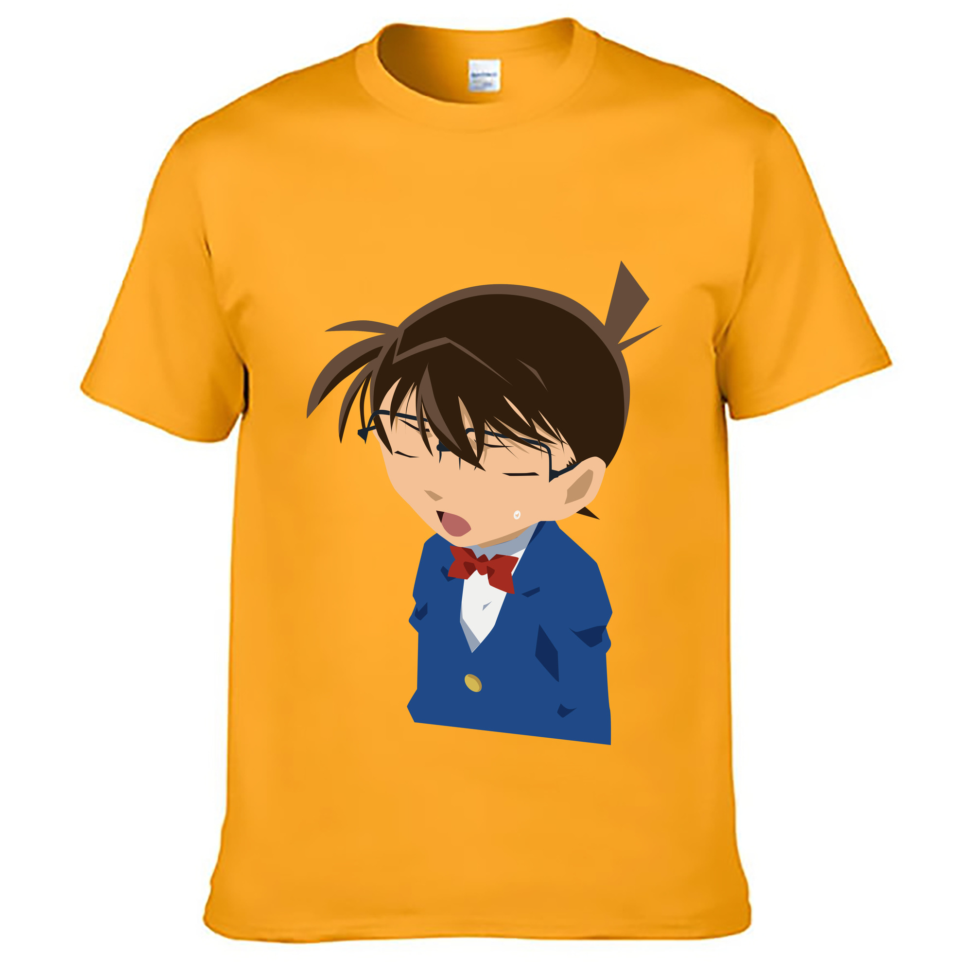 （画像用） 名探偵コナン 江戸川 コナン Detective Conan Conan Edogawa レディースカジュアルプリントTシャツ（綿100％）