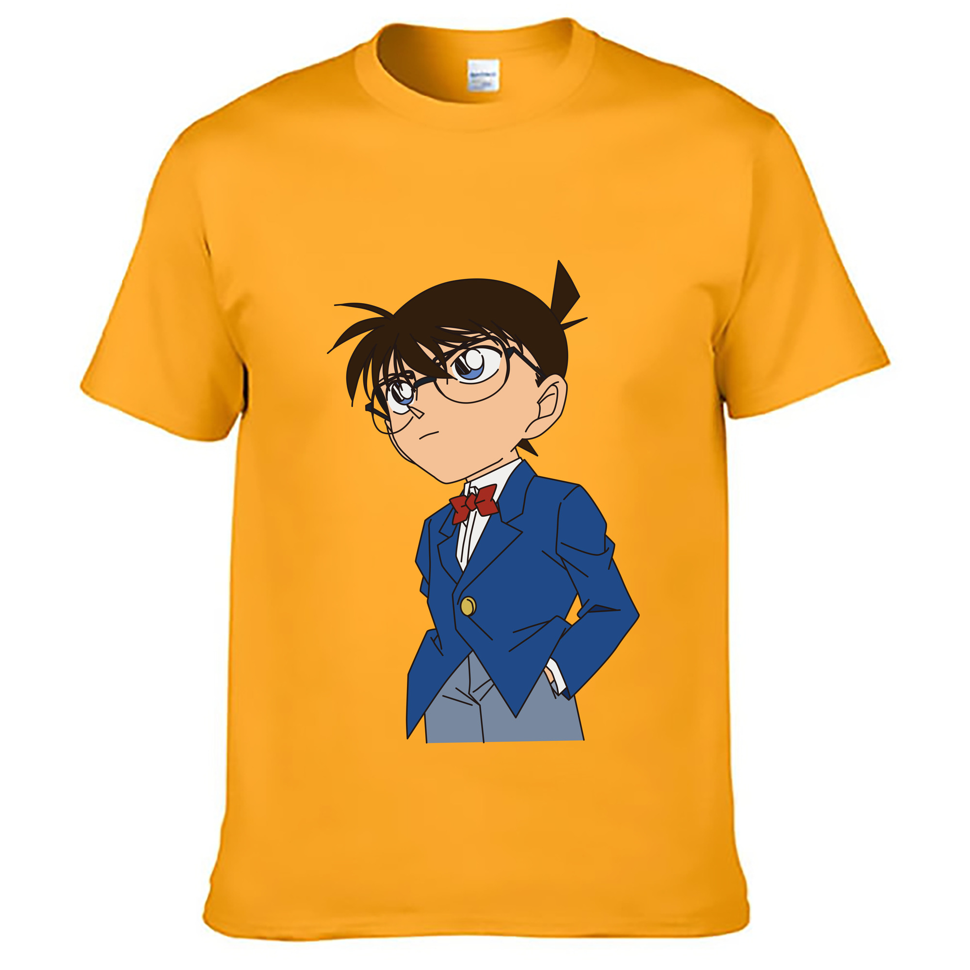 （画像用） 名探偵コナン 江戸川 コナン Detective Conan Conan Edogawa レディースカジュアルプリントTシャツ（綿100％）