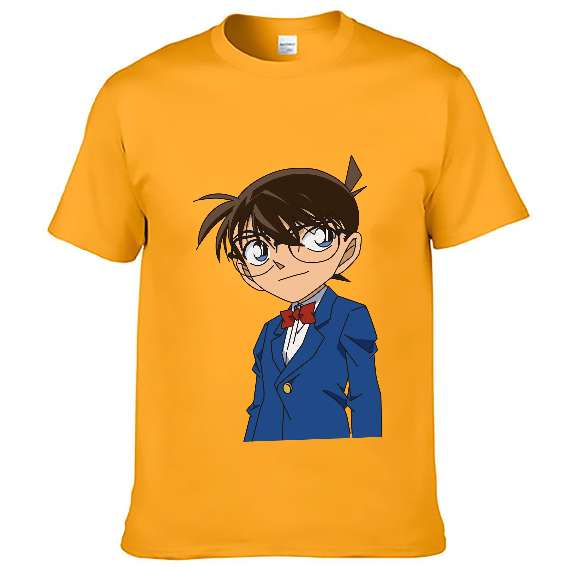 （画像用） 名探偵コナン 江戸川 コナン Detective Conan Conan Edogawa レディースカジュアルプリントTシャツ（綿100％）
