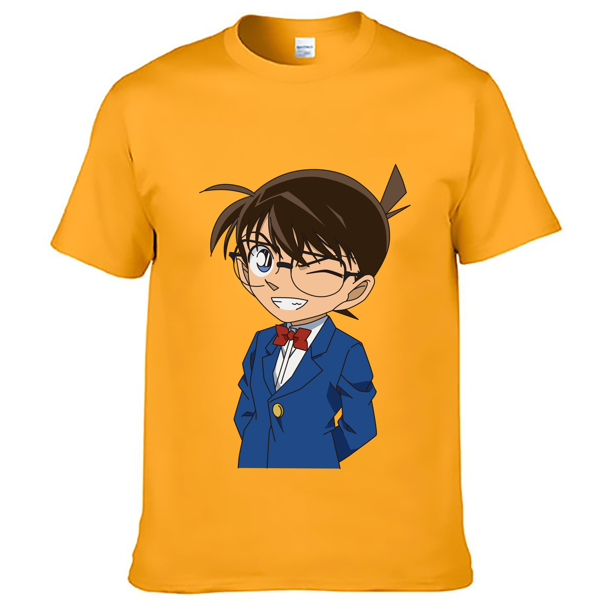 （画像用） 名探偵コナン 江戸川 コナン Detective Conan Conan Edogawa レディースカジュアルプリントTシャツ（綿100％）