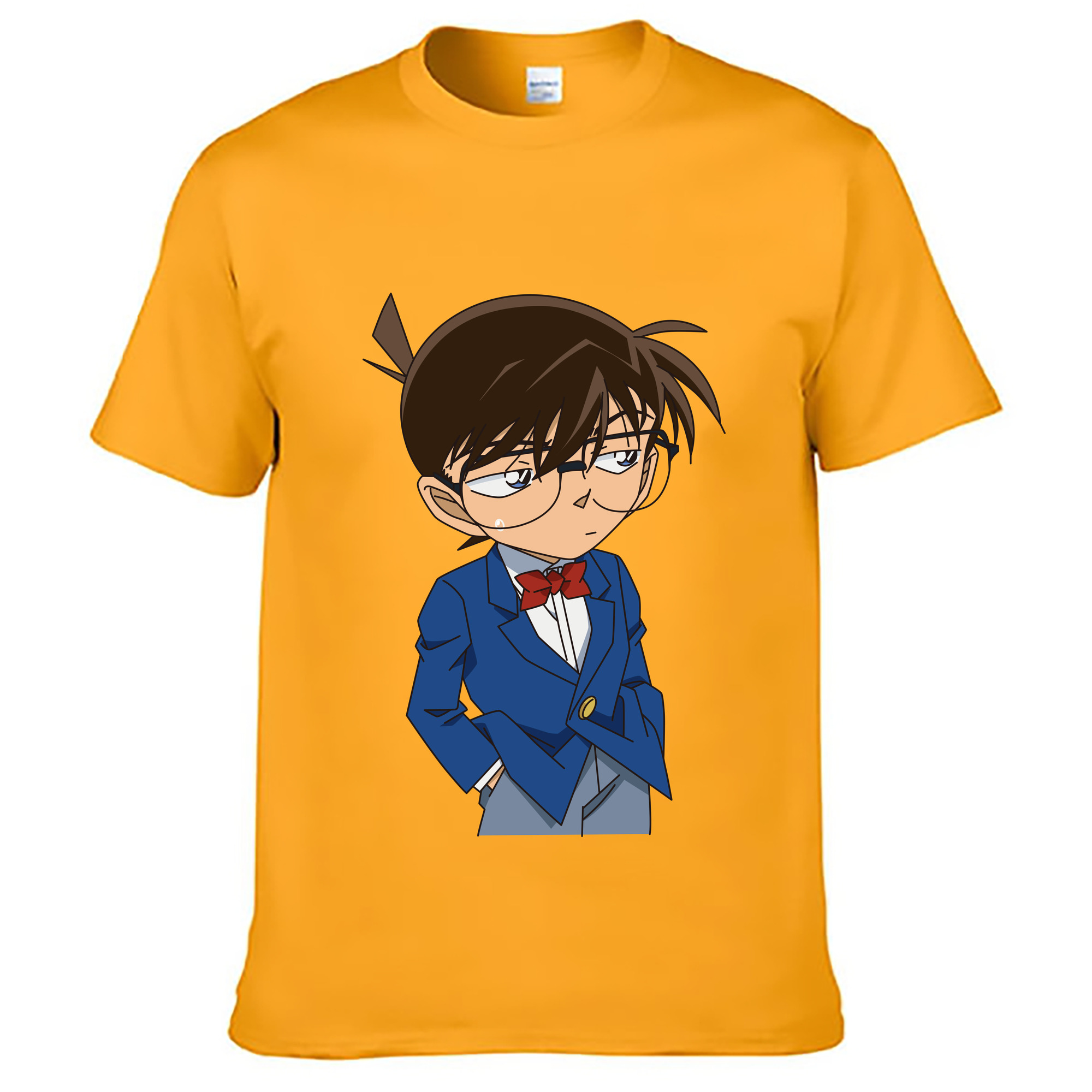 （画像用） 名探偵コナン 江戸川 コナン Detective Conan Conan Edogawa レディースカジュアルプリントTシャツ（綿100％）