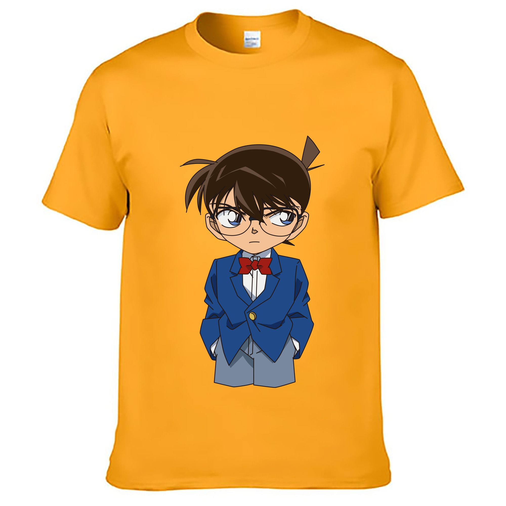 （画像用） 名探偵コナン 江戸川 コナン Detective Conan Conan Edogawa レディースカジュアルプリントTシャツ（綿100％）