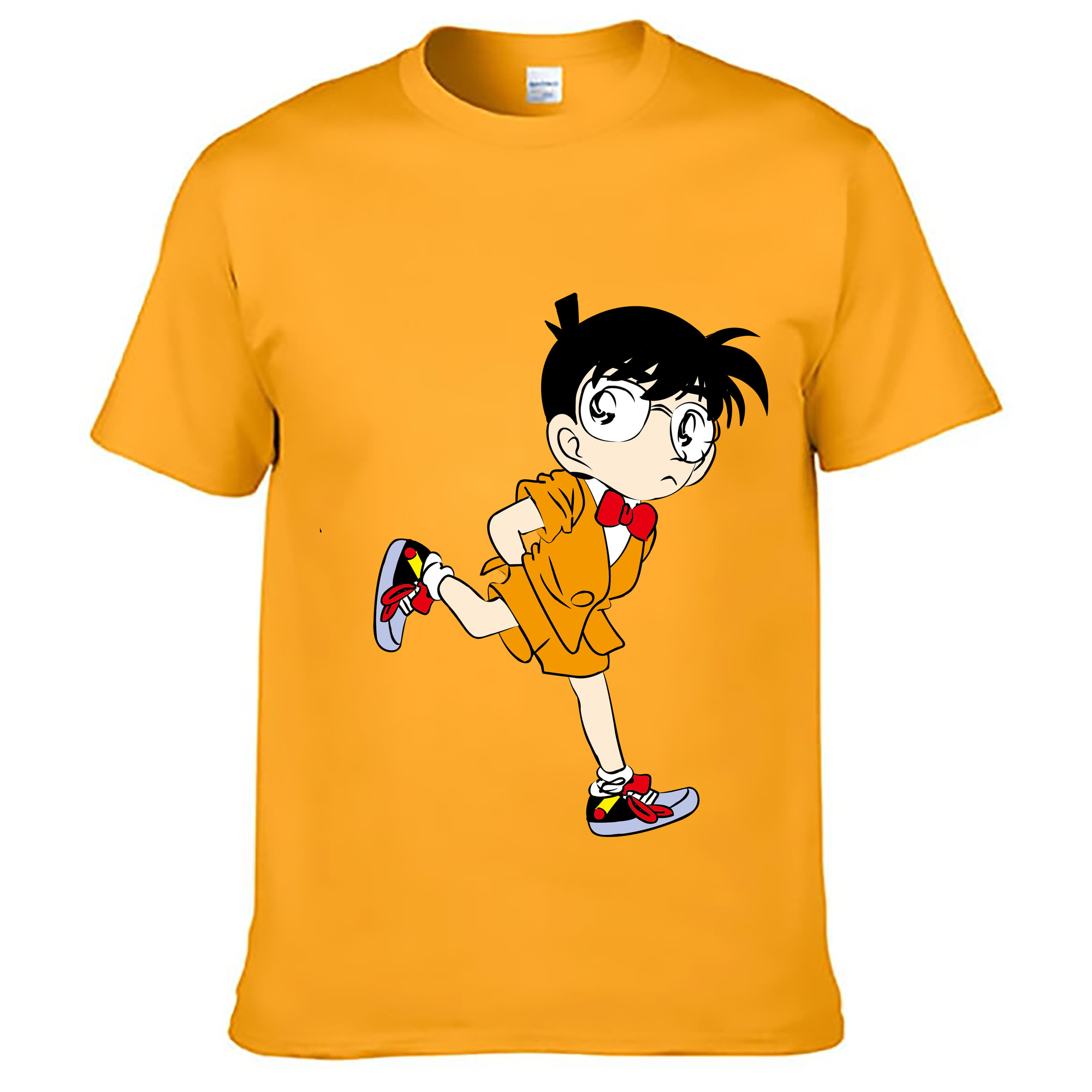 （画像用） 名探偵コナン 江戸川 コナン Detective Conan Conan Edogawa レディースカジュアルプリントTシャツ（綿100％）