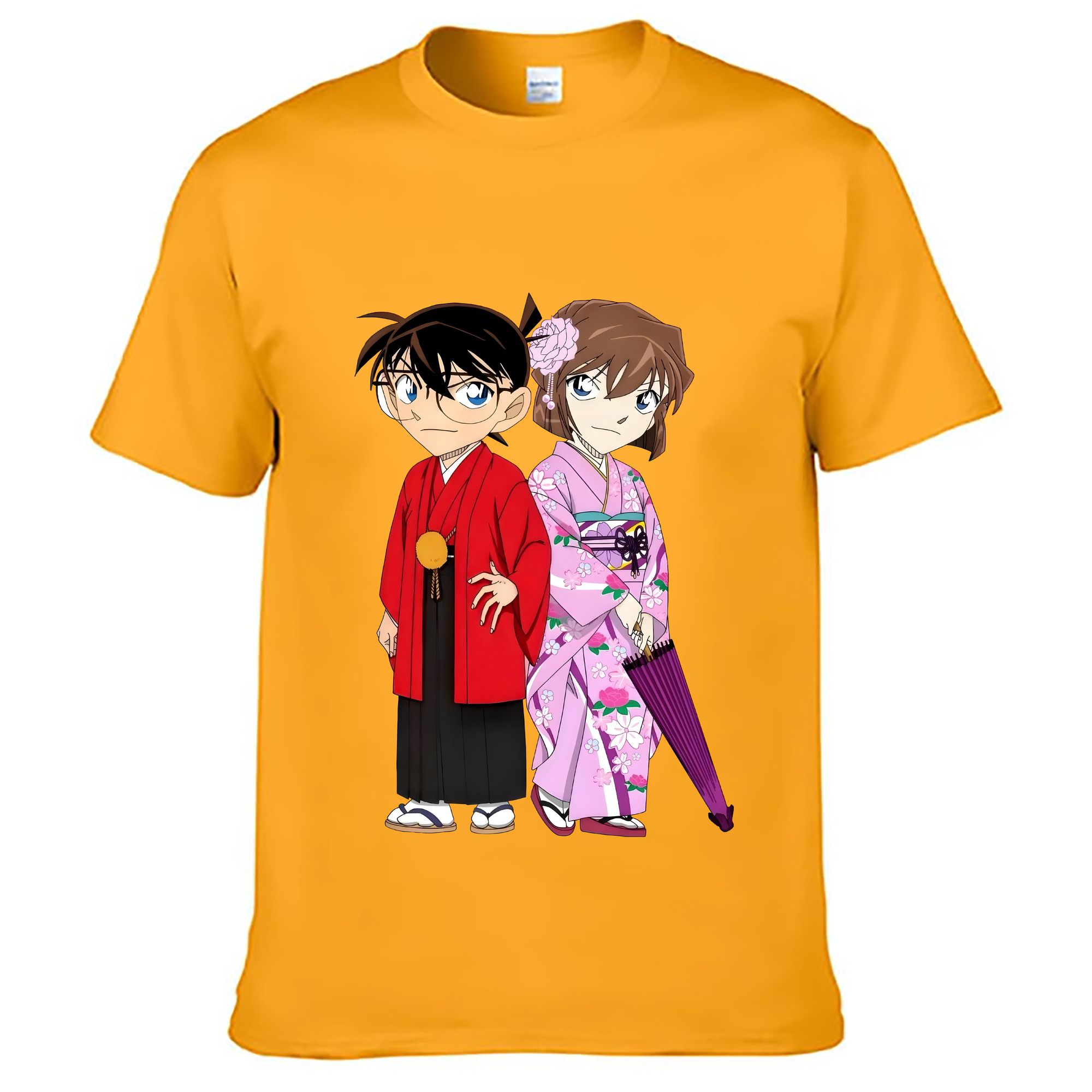 （画像用） 名探偵コナン 江戸川 コナン Detective Conan Conan Edogawa レディースカジュアルプリントTシャツ（綿100％）