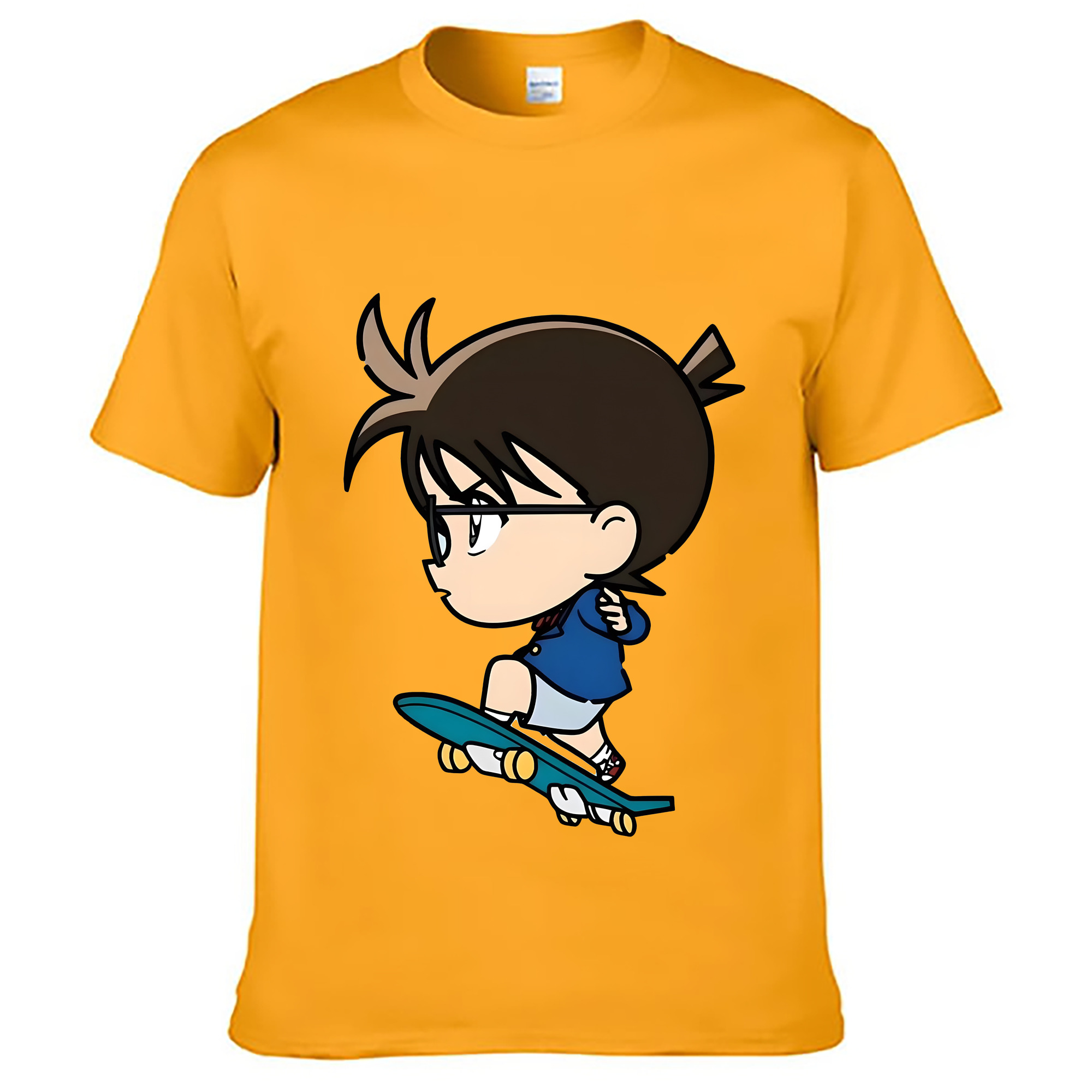 （画像用） 名探偵コナン 江戸川 コナン Detective Conan Conan Edogawa レディースカジュアルプリントTシャツ（綿100％）