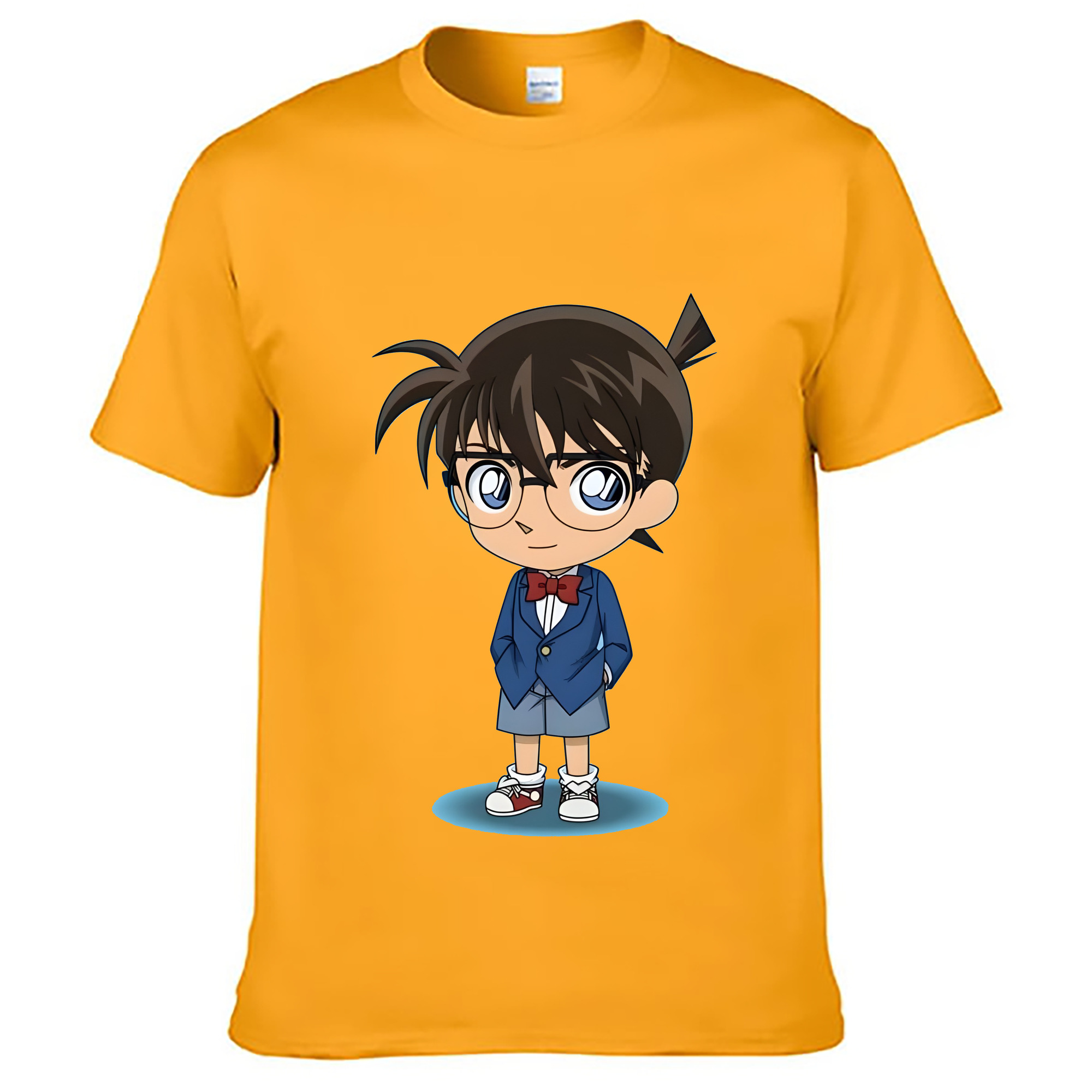 （画像用） 名探偵コナン 江戸川 コナン Detective Conan Conan Edogawa レディースカジュアルプリントTシャツ（綿100％）
