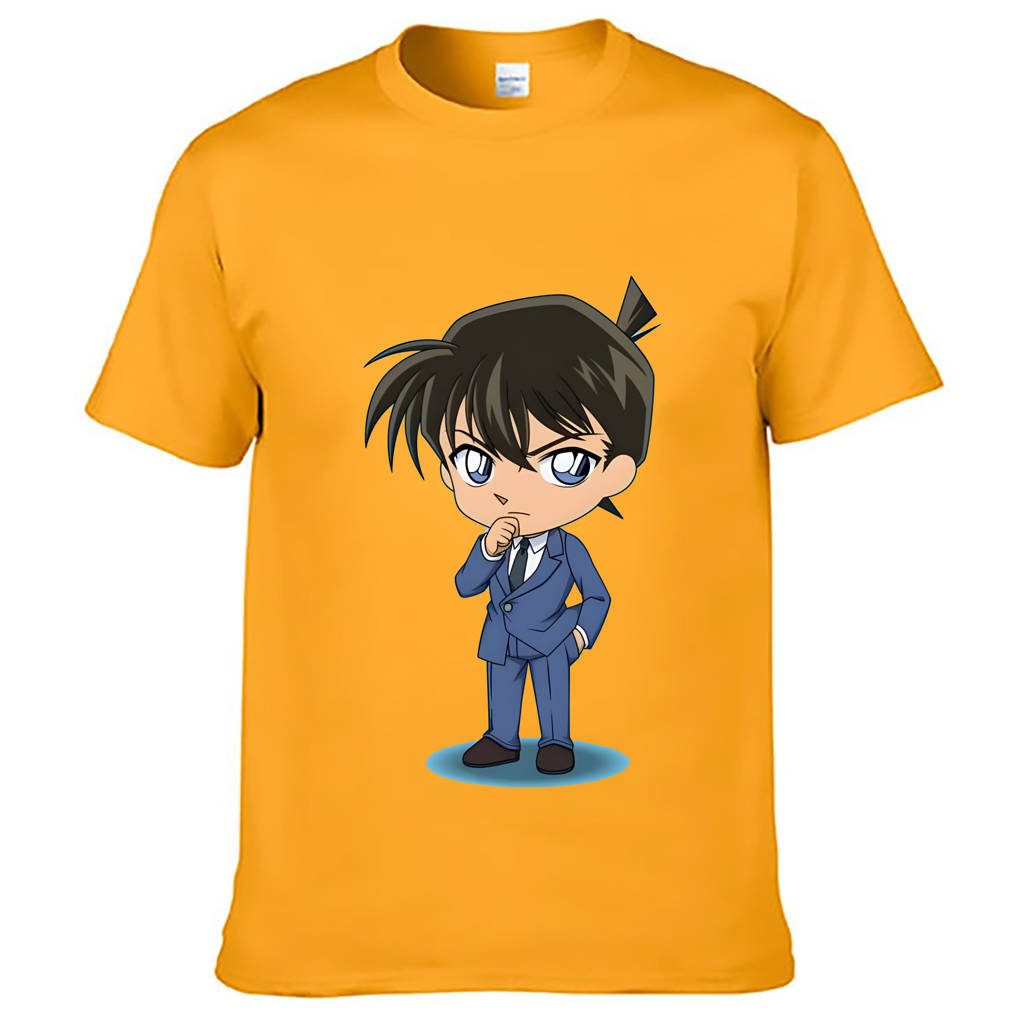 （画像用） 名探偵コナン 江戸川 コナン Detective Conan Conan Edogawa レディースカジュアルプリントTシャツ（綿100％）