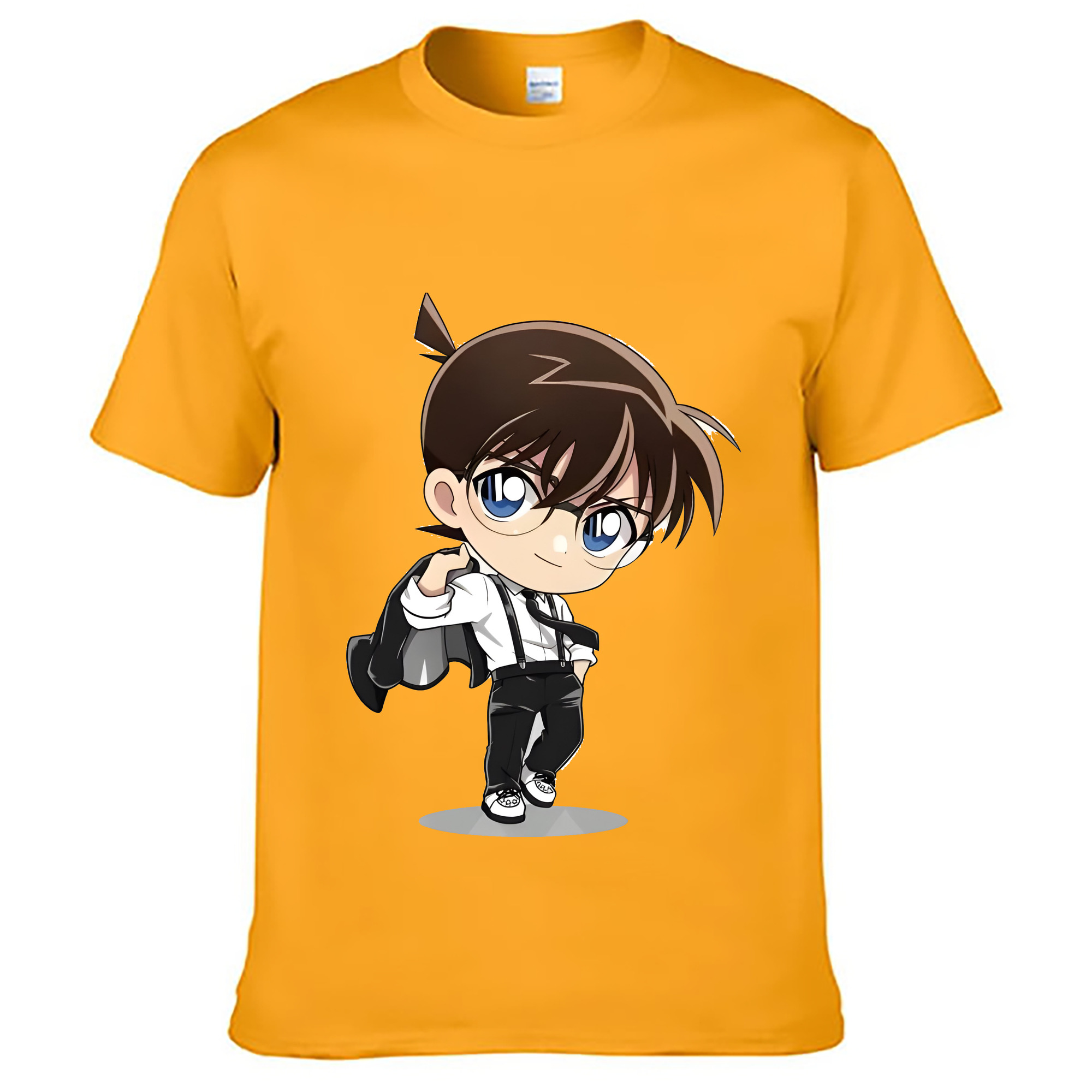 （画像用） 名探偵コナン 江戸川 コナン Detective Conan Conan Edogawa レディースカジュアルプリントTシャツ（綿100％）