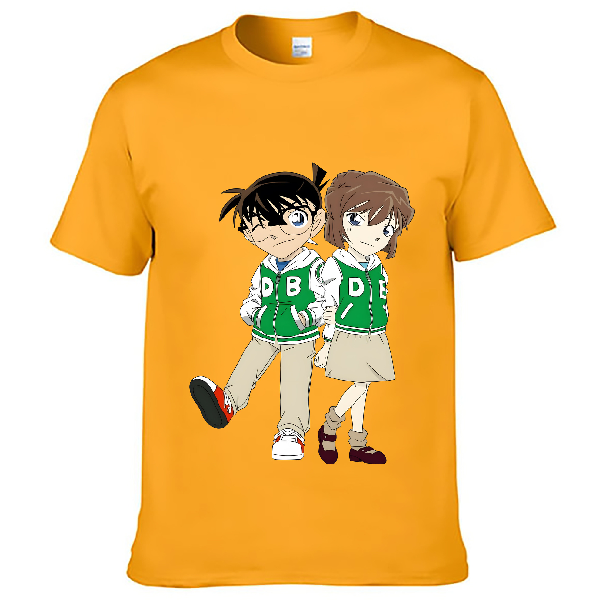 （画像用） 名探偵コナン 江戸川 コナン Detective Conan Conan Edogawa レディースカジュアルプリントTシャツ（綿100％）