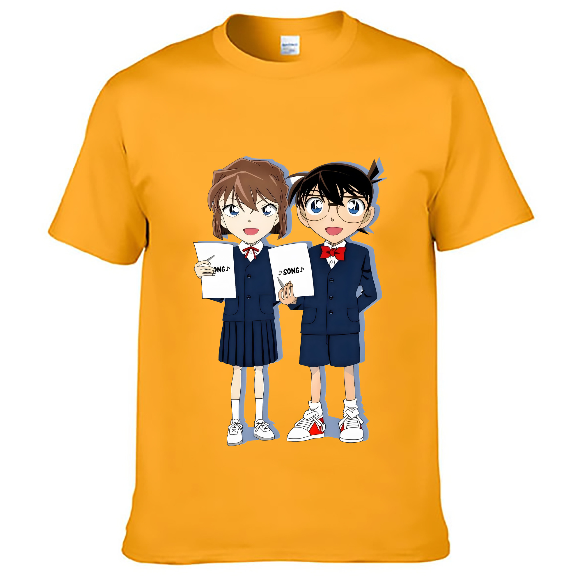 （画像用） 名探偵コナン 灰原 哀 はいばら あい Detective Conan Anita Hailey、Vi Graythorn Haibara Ai レディースカジュアルプリントTシャツ（綿100％）