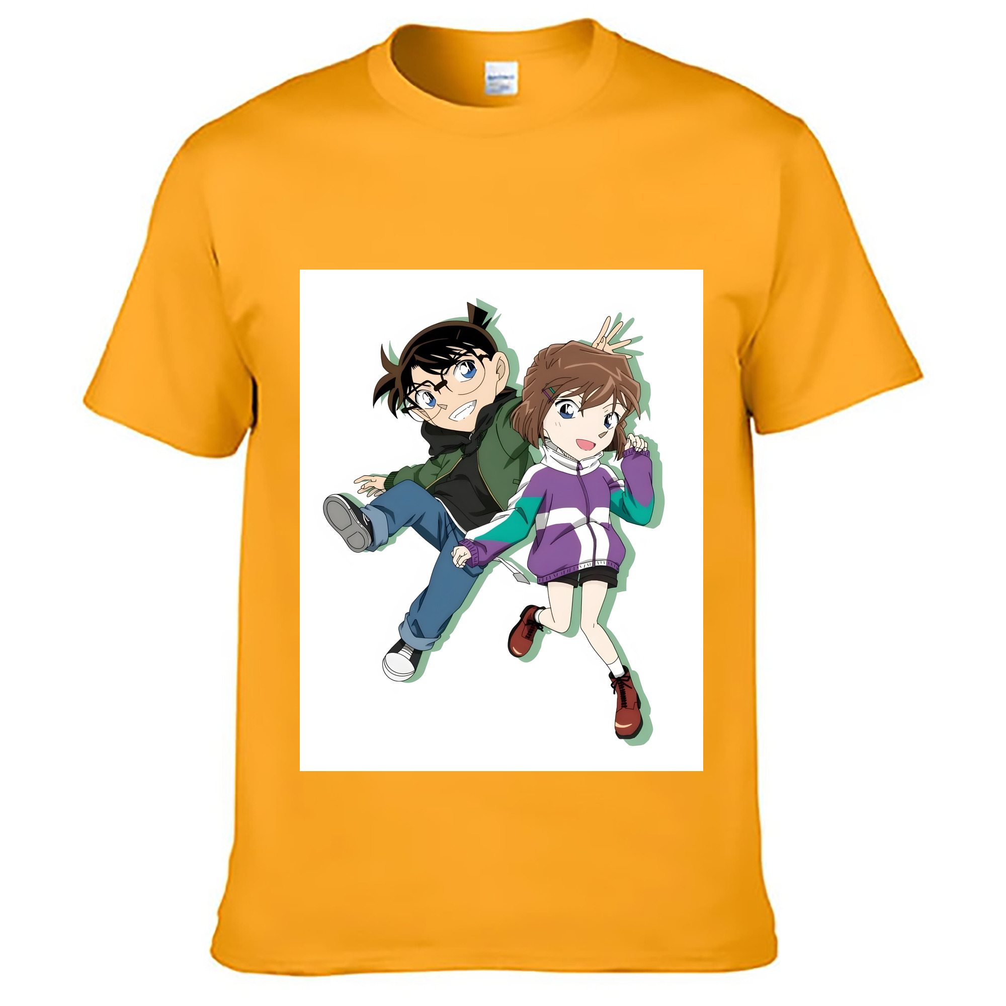 （画像用） 名探偵コナン 灰原 哀 はいばら あい Detective Conan Anita Hailey、Vi Graythorn Haibara Ai レディースカジュアルプリントTシャツ（綿100％）