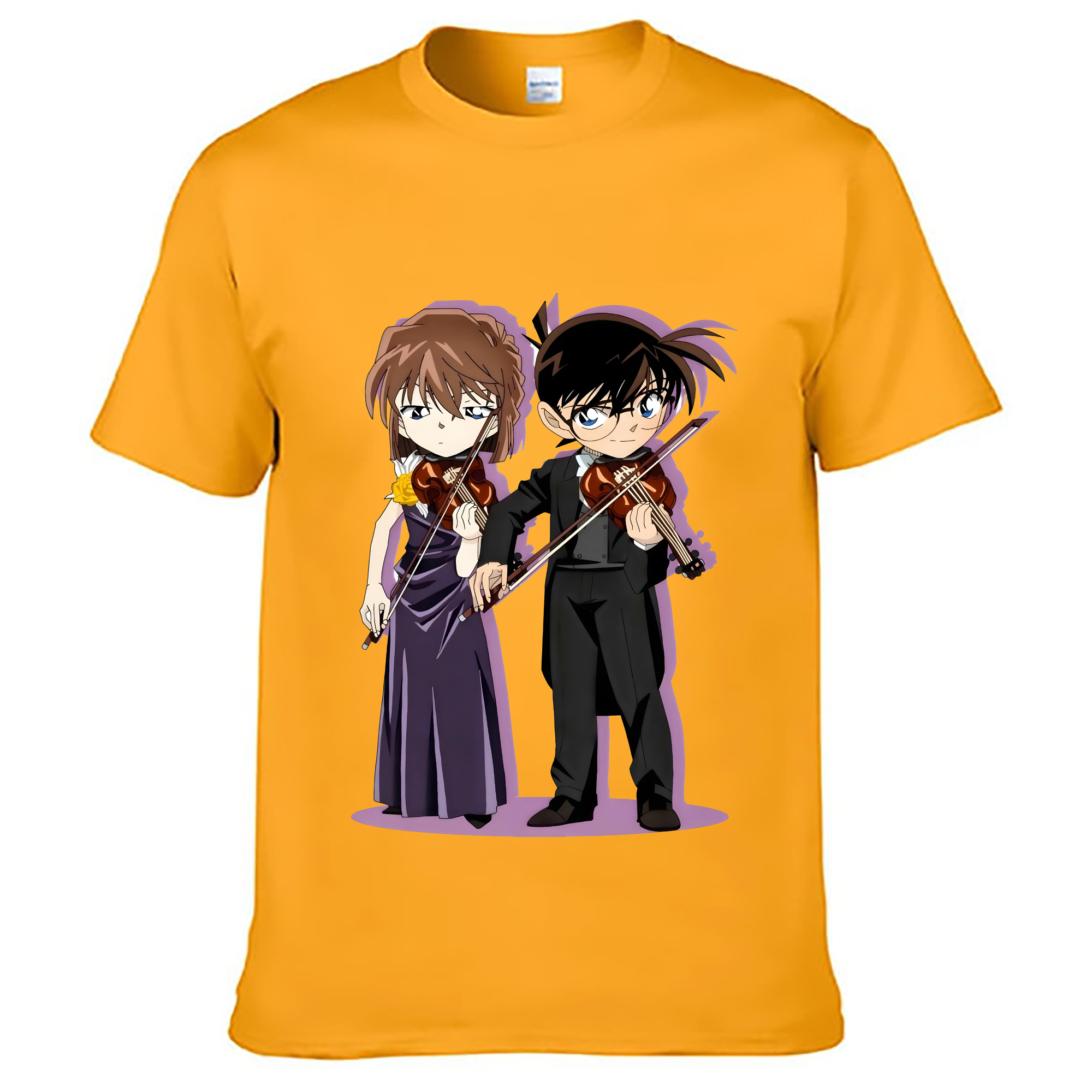 （画像用） 名探偵コナン 灰原 哀 はいばら あい Detective Conan Anita Hailey、Vi Graythorn Haibara Ai レディースカジュアルプリントTシャツ（綿100％）