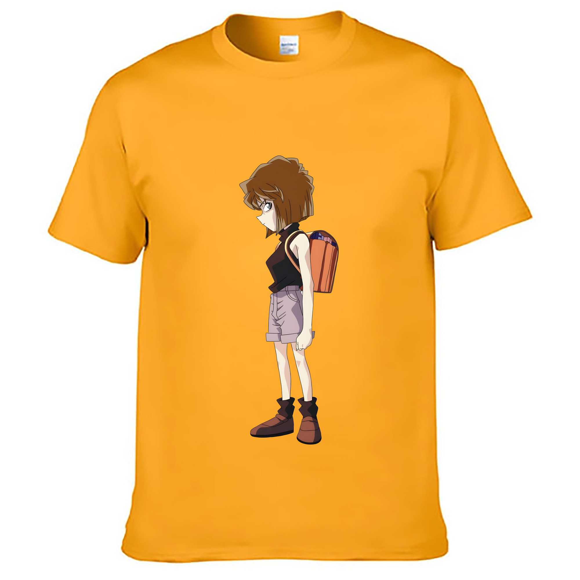 （画像用） 名探偵コナン 灰原 哀 はいばら あい Detective Conan Anita Hailey、Vi Graythorn Haibara Ai レディースカジュアルプリントTシャツ（綿100％）