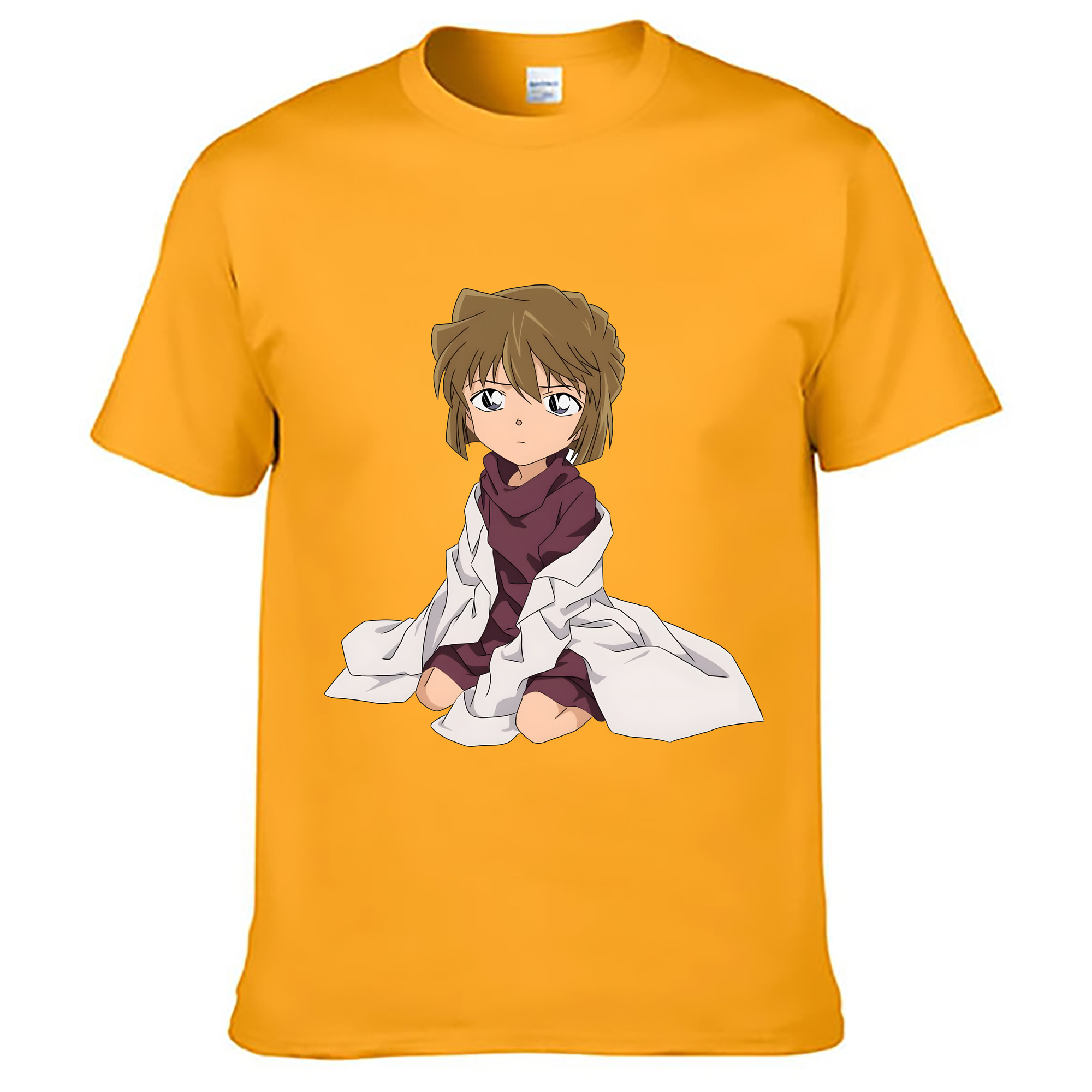 （画像用） 名探偵コナン 灰原 哀 はいばら あい Detective Conan Anita Hailey、Vi Graythorn Haibara Ai レディースカジュアルプリントTシャツ（綿100％）
