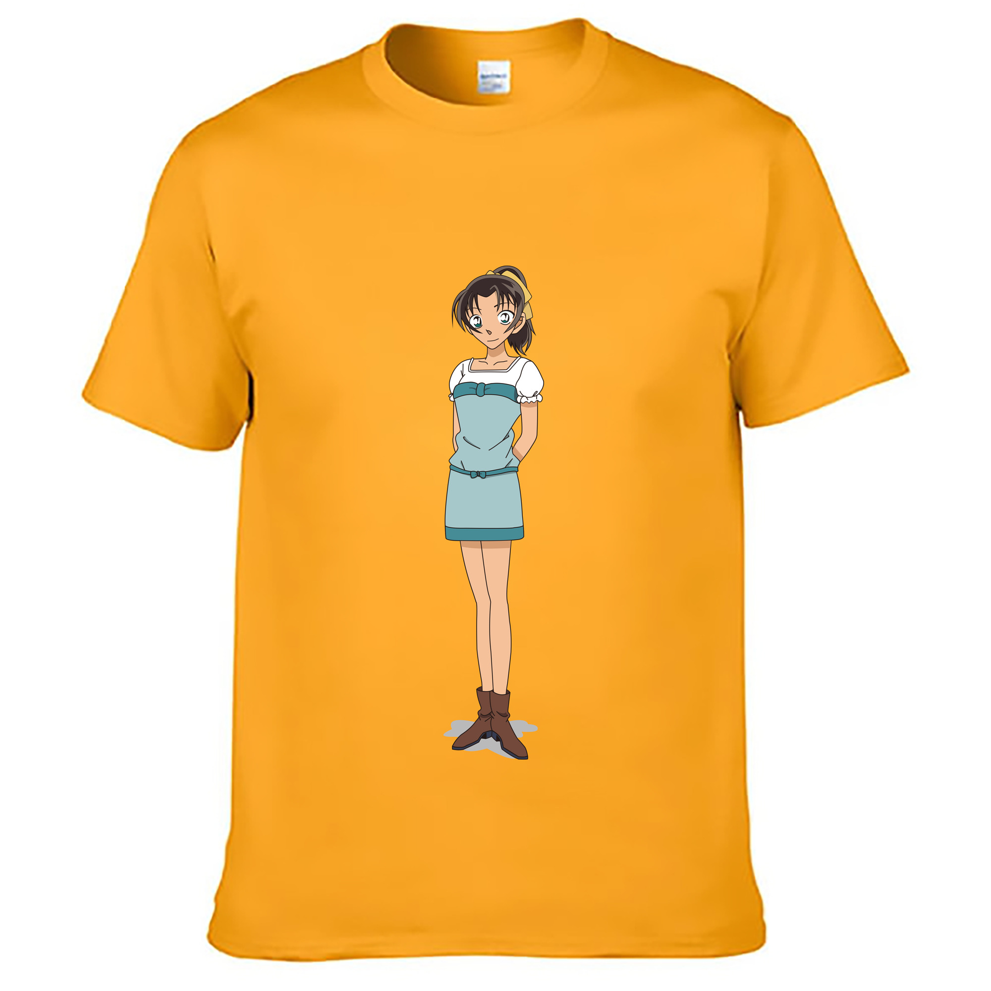 （画像用） 名探偵コナン Detective Conan レディースカジュアルプリントTシャツ（綿100％）
