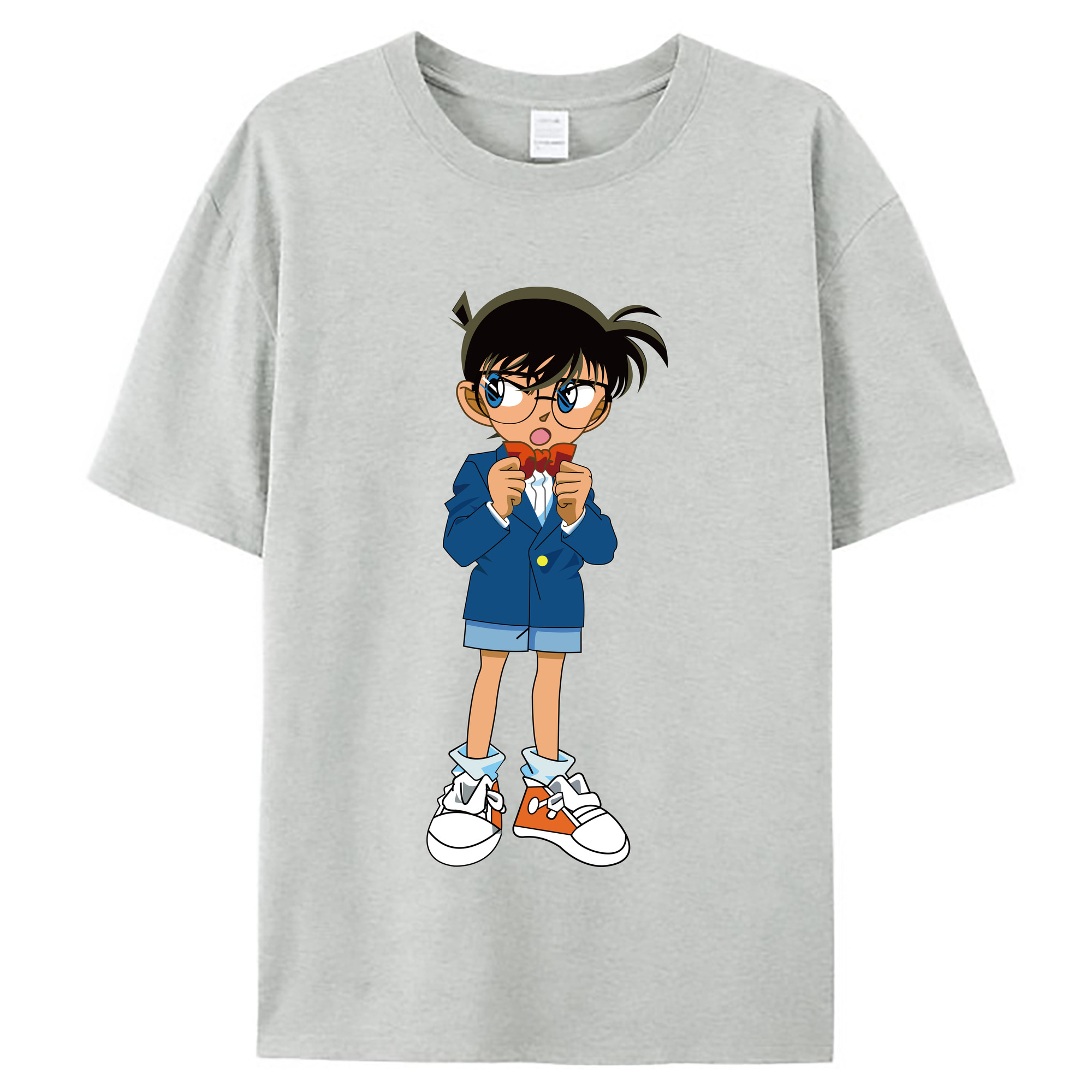 （画像用） 名探偵コナン 江戸川 コナン Detective Conan Conan Edogawa レディースカジュアルプリントTシャツ（綿100％）