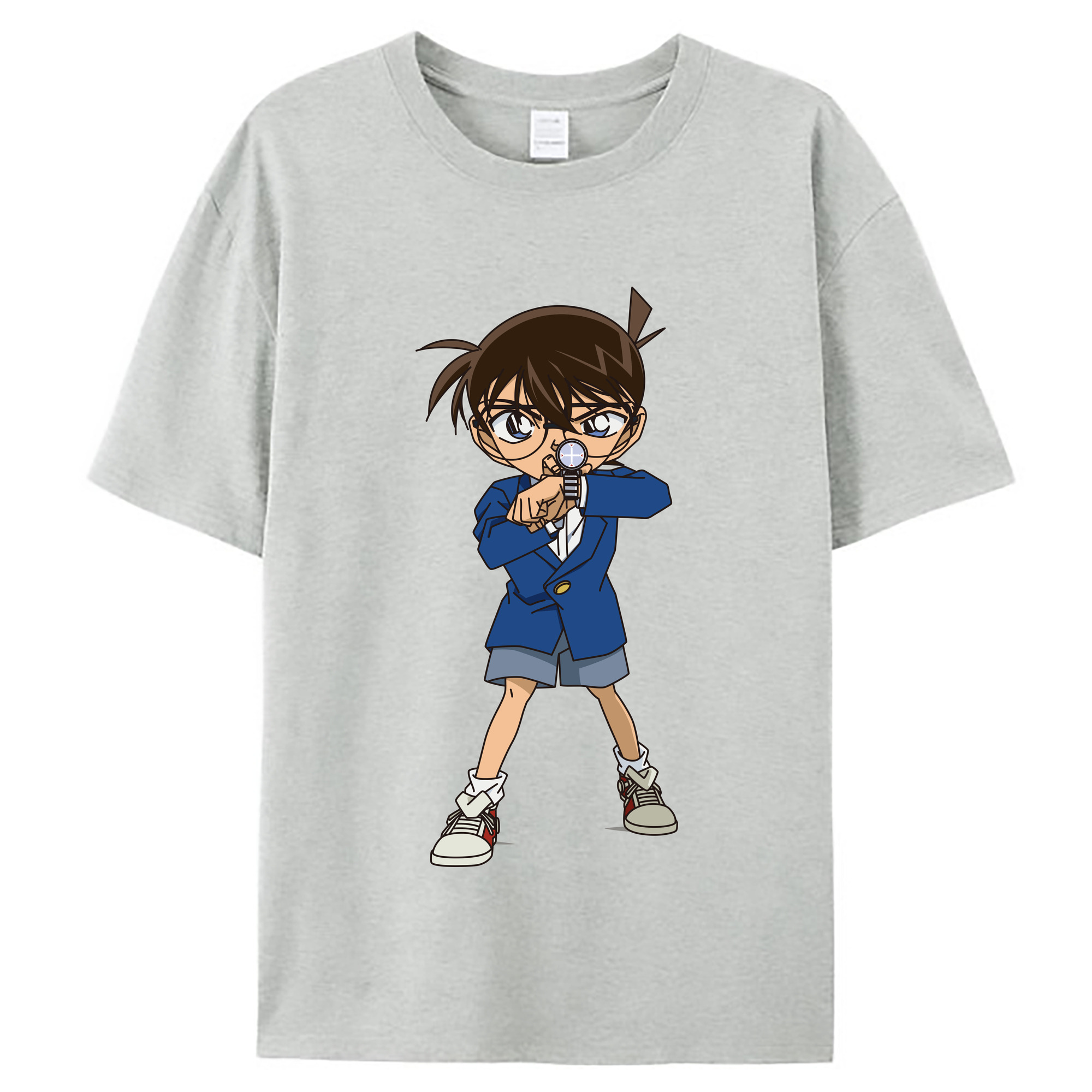 （画像用） 名探偵コナン 江戸川 コナン Detective Conan Conan Edogawa レディースカジュアルプリントTシャツ（綿100％）