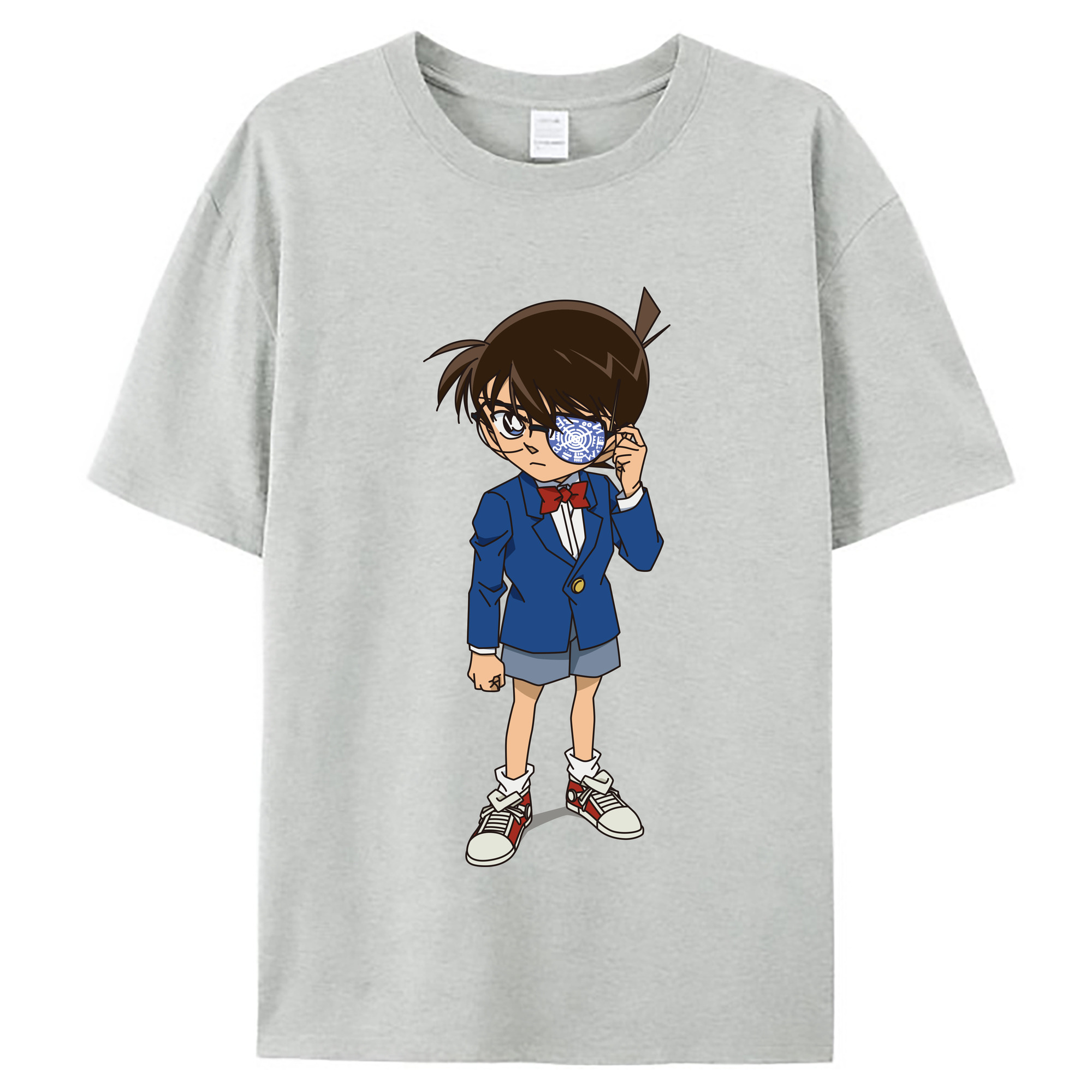 （画像用） 名探偵コナン 江戸川 コナン Detective Conan Conan Edogawa レディースカジュアルプリントTシャツ（綿100％）