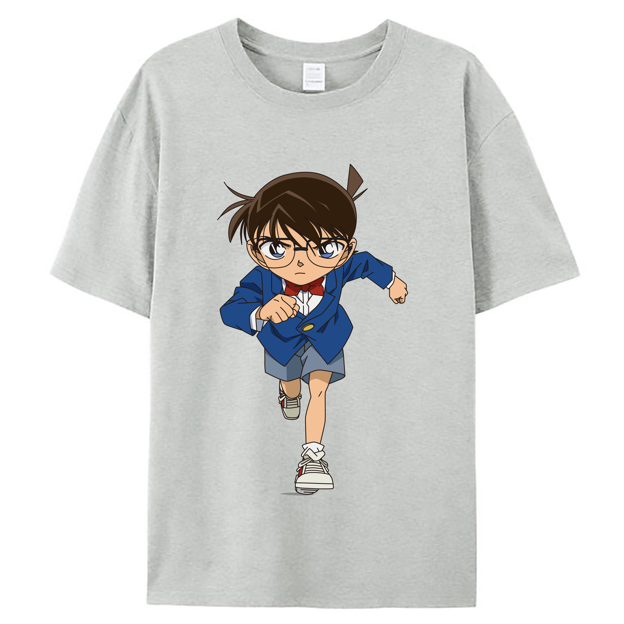 （画像用） 名探偵コナン 江戸川 コナン Detective Conan Conan Edogawa レディースカジュアルプリントTシャツ（綿100％）