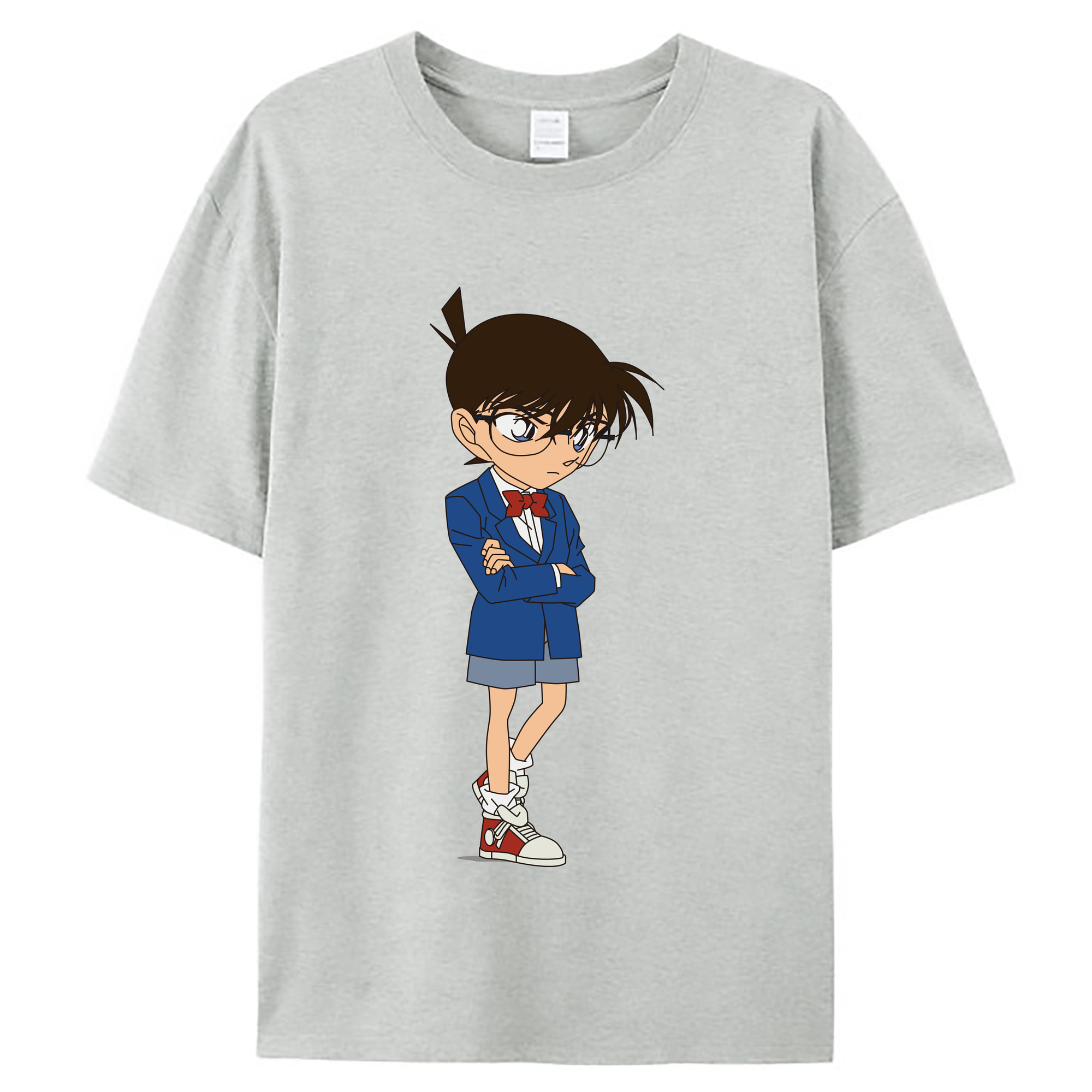 （画像用） 名探偵コナン 江戸川 コナン Detective Conan Conan Edogawa レディースカジュアルプリントTシャツ（綿100％）