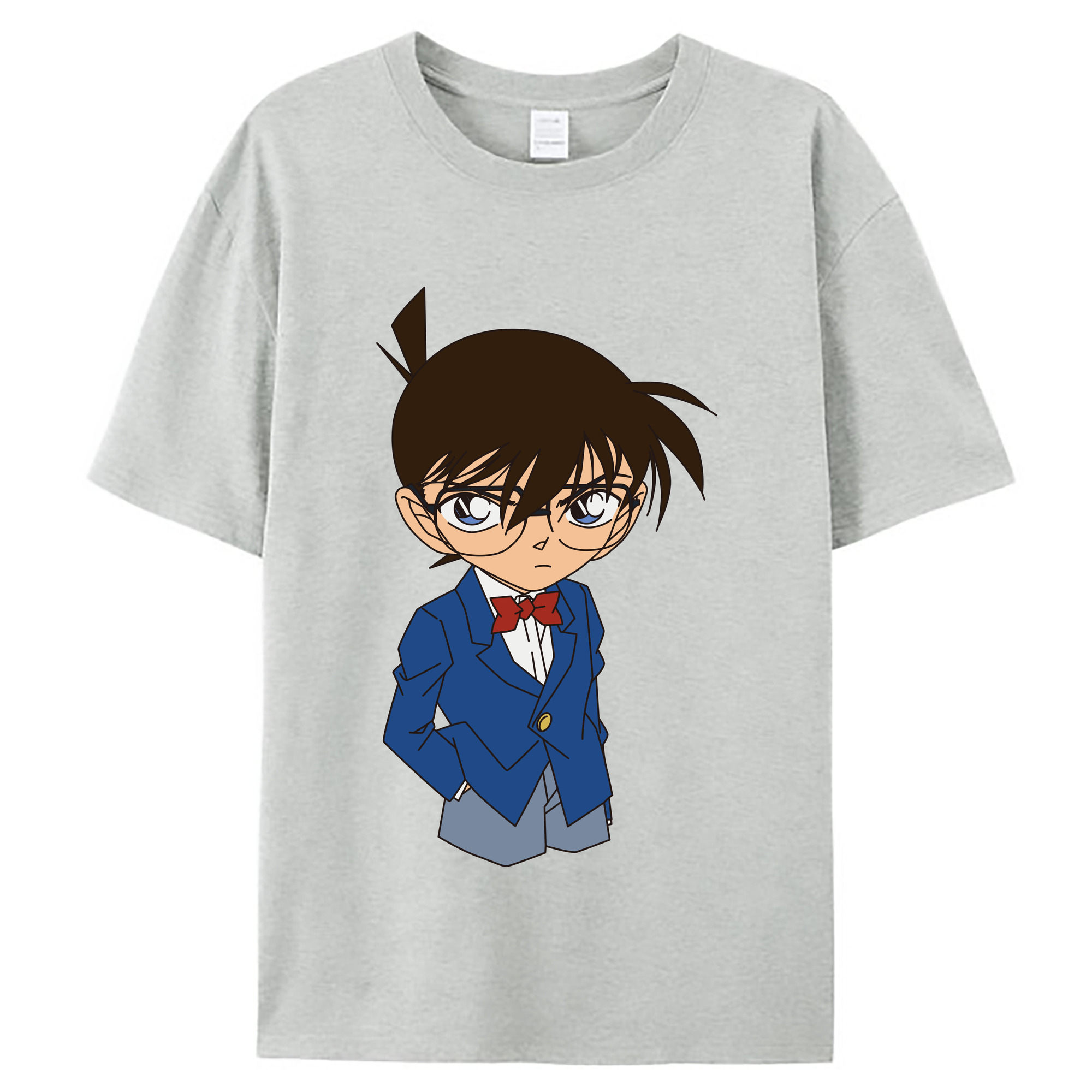 （画像用） 名探偵コナン 江戸川 コナン Detective Conan Conan Edogawa レディースカジュアルプリントTシャツ（綿100％）