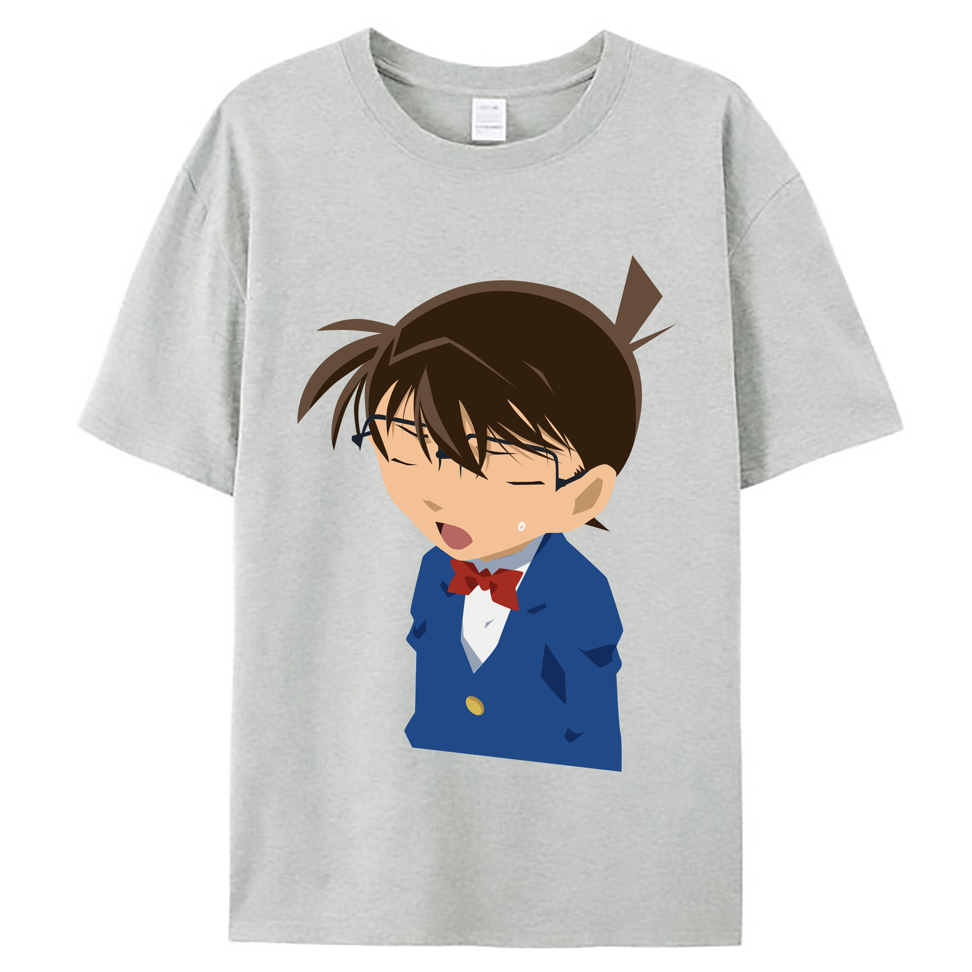 （画像用） 名探偵コナン 江戸川 コナン Detective Conan Conan Edogawa レディースカジュアルプリントTシャツ（綿100％）
