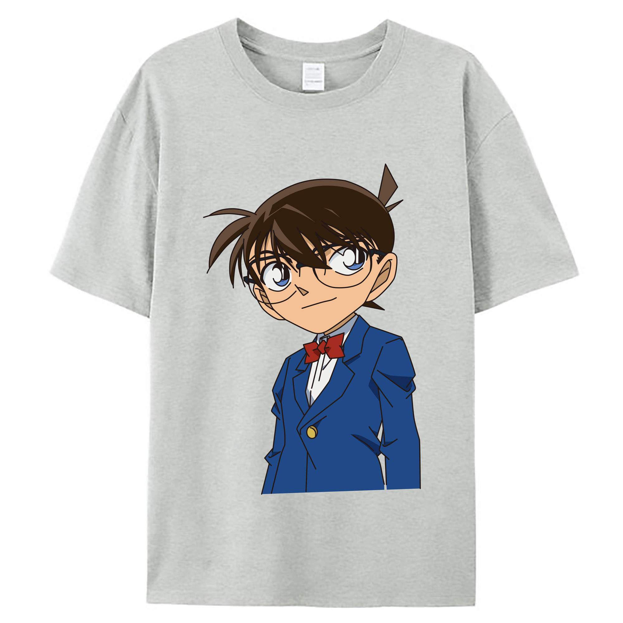 （画像用） 名探偵コナン 江戸川 コナン Detective Conan Conan Edogawa レディースカジュアルプリントTシャツ（綿100％）