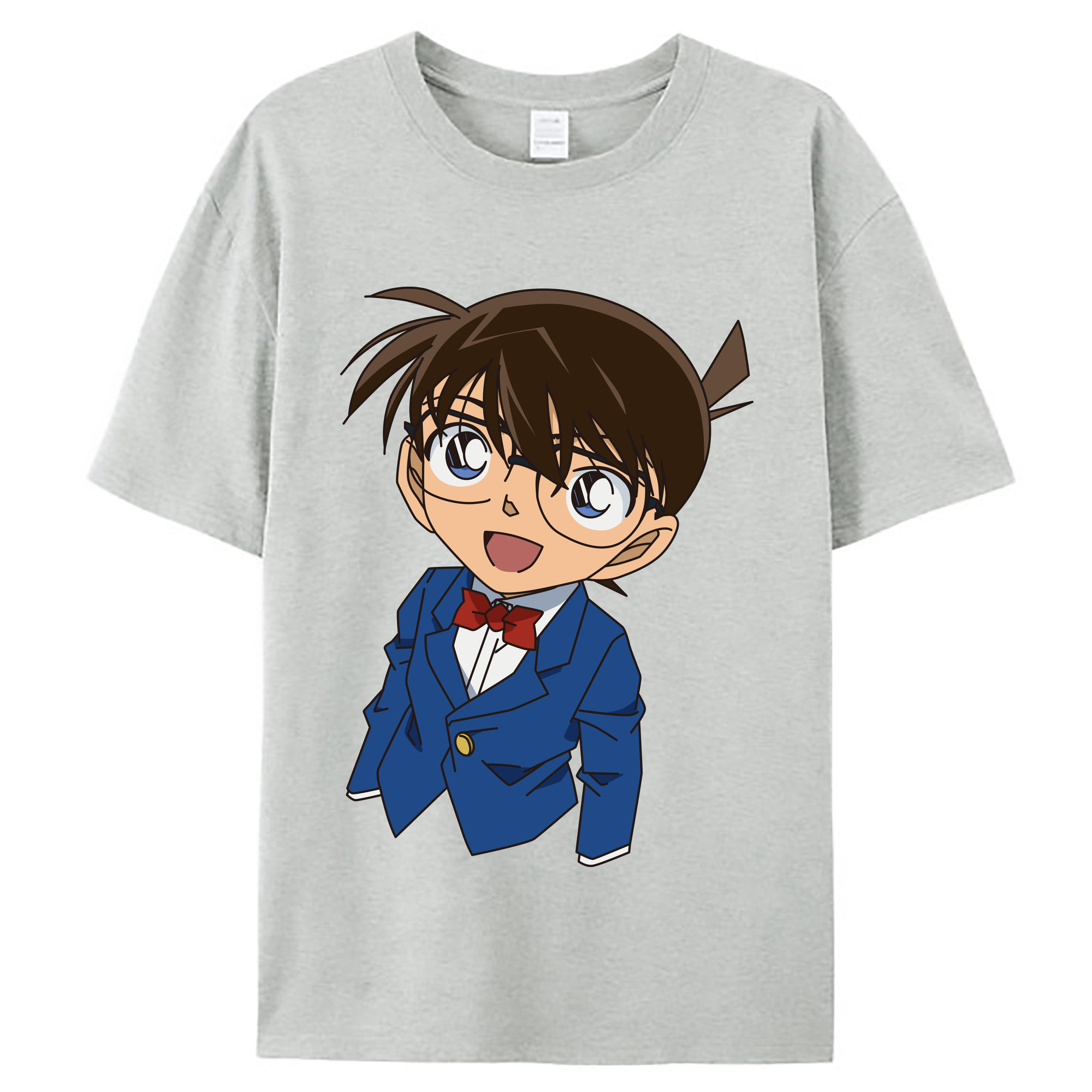 （画像用） 名探偵コナン 江戸川 コナン Detective Conan Conan Edogawa レディースカジュアルプリントTシャツ（綿100％）