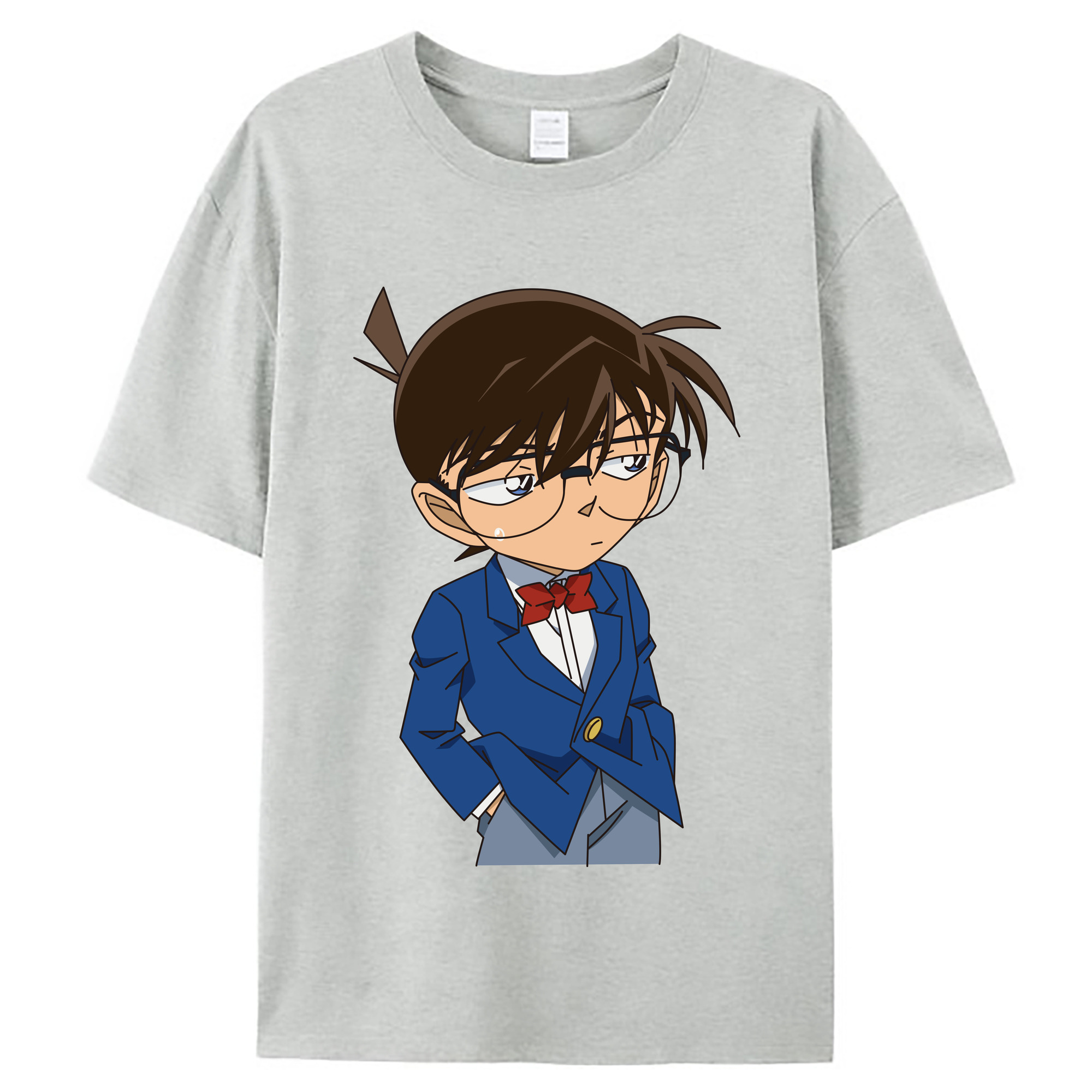 （画像用） 名探偵コナン 江戸川 コナン Detective Conan Conan Edogawa レディースカジュアルプリントTシャツ（綿100％）