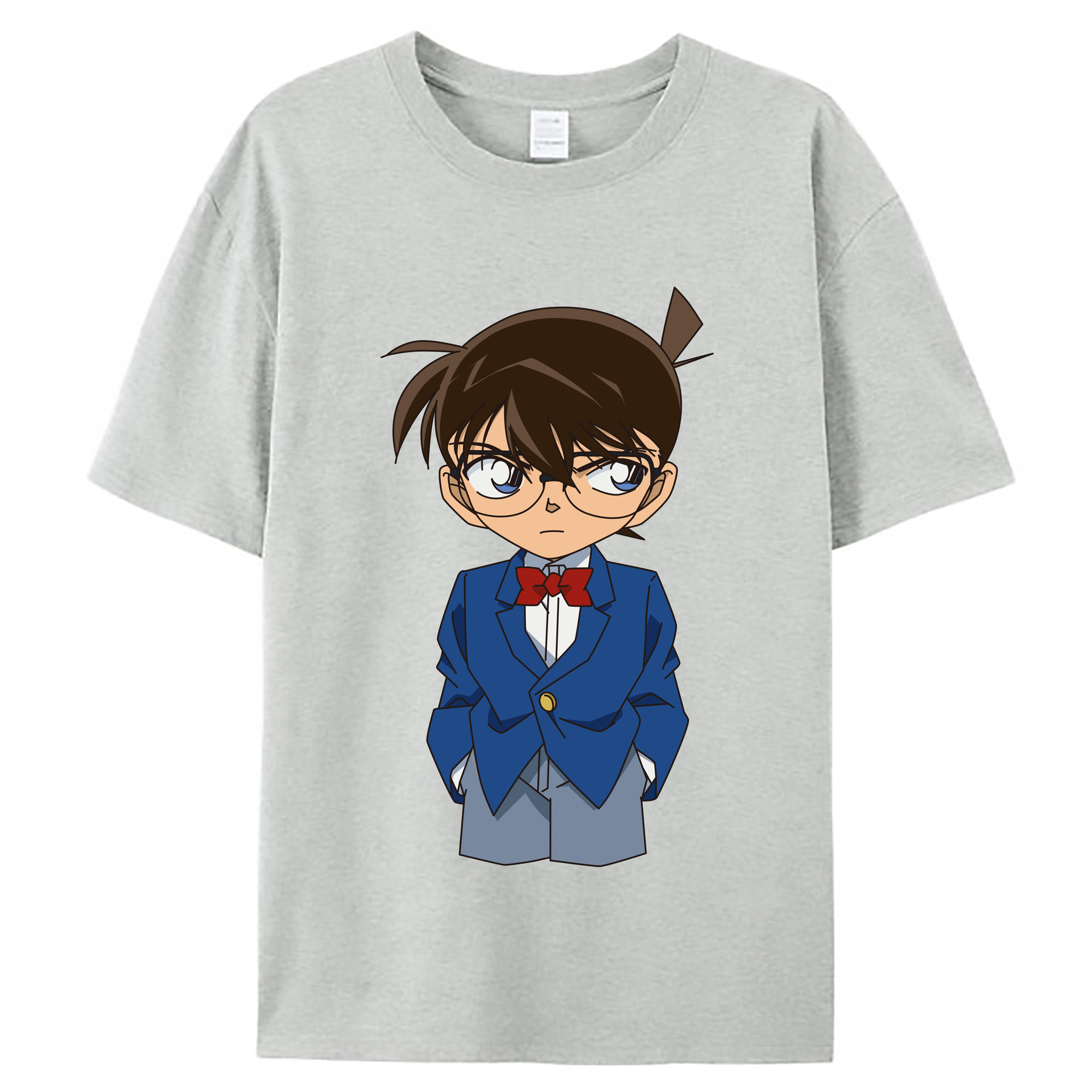 （画像用） 名探偵コナン 江戸川 コナン Detective Conan Conan Edogawa レディースカジュアルプリントTシャツ（綿100％）