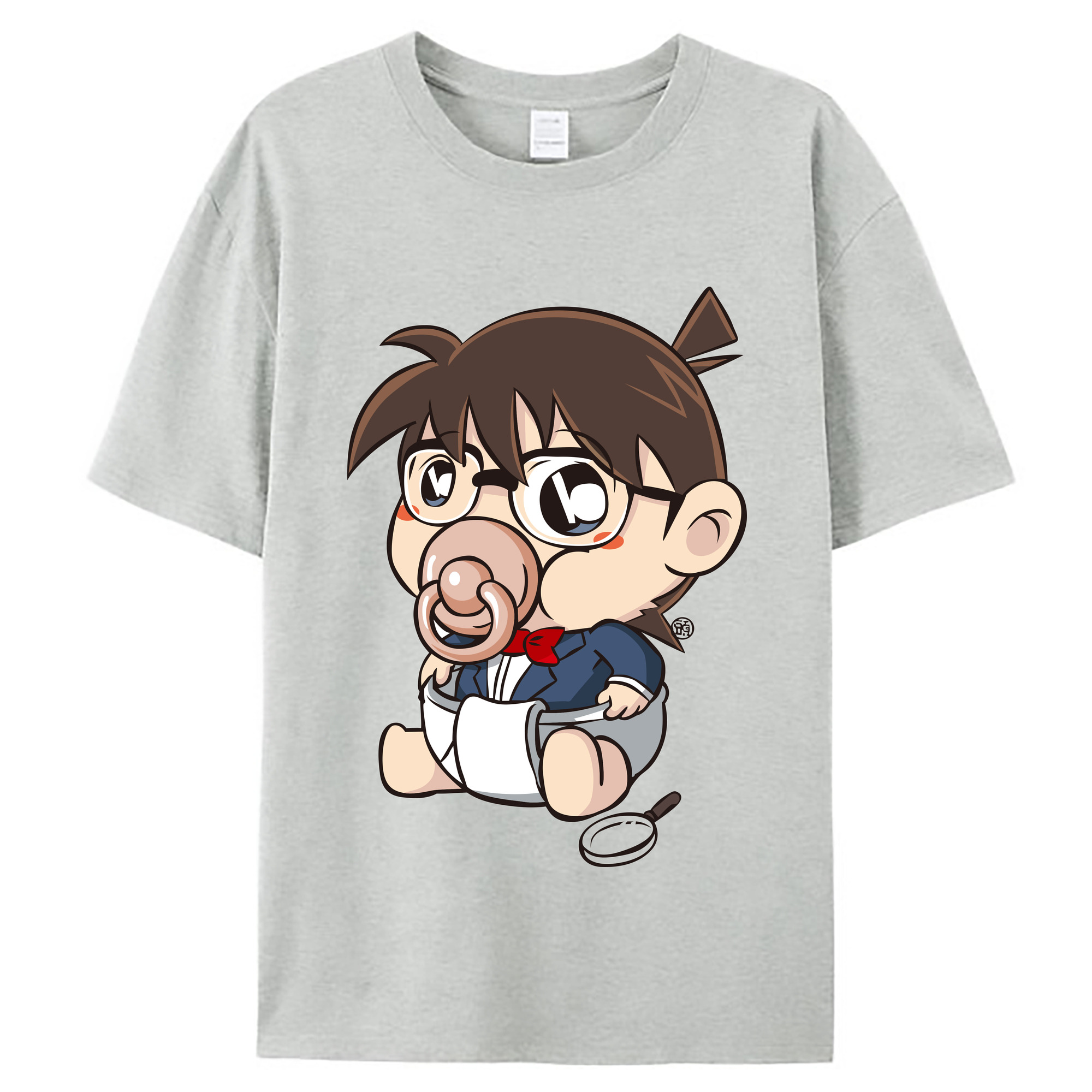 （画像用） 名探偵コナン 江戸川 コナン Detective Conan Conan Edogawa レディースカジュアルプリントTシャツ（綿100％）