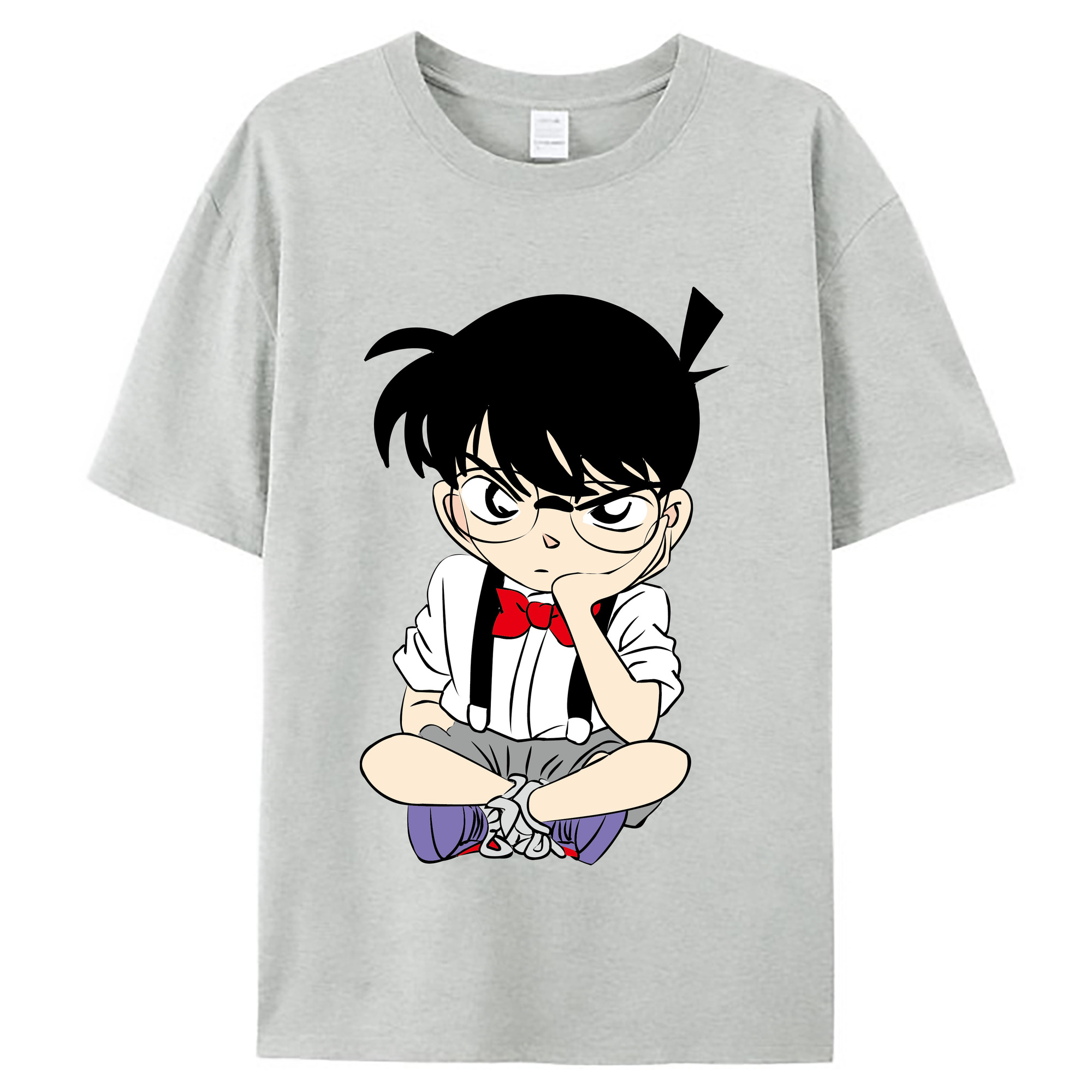 （画像用） 名探偵コナン 江戸川 コナン Detective Conan Conan Edogawa レディースカジュアルプリントTシャツ（綿100％）