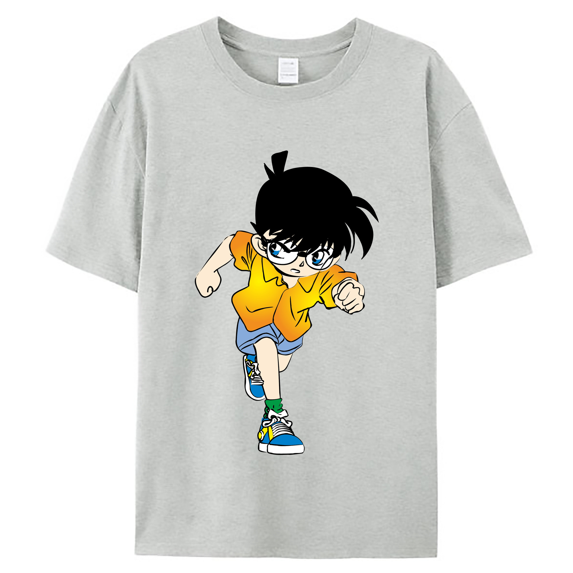 （画像用） 名探偵コナン 江戸川 コナン Detective Conan Conan Edogawa レディースカジュアルプリントTシャツ（綿100％）