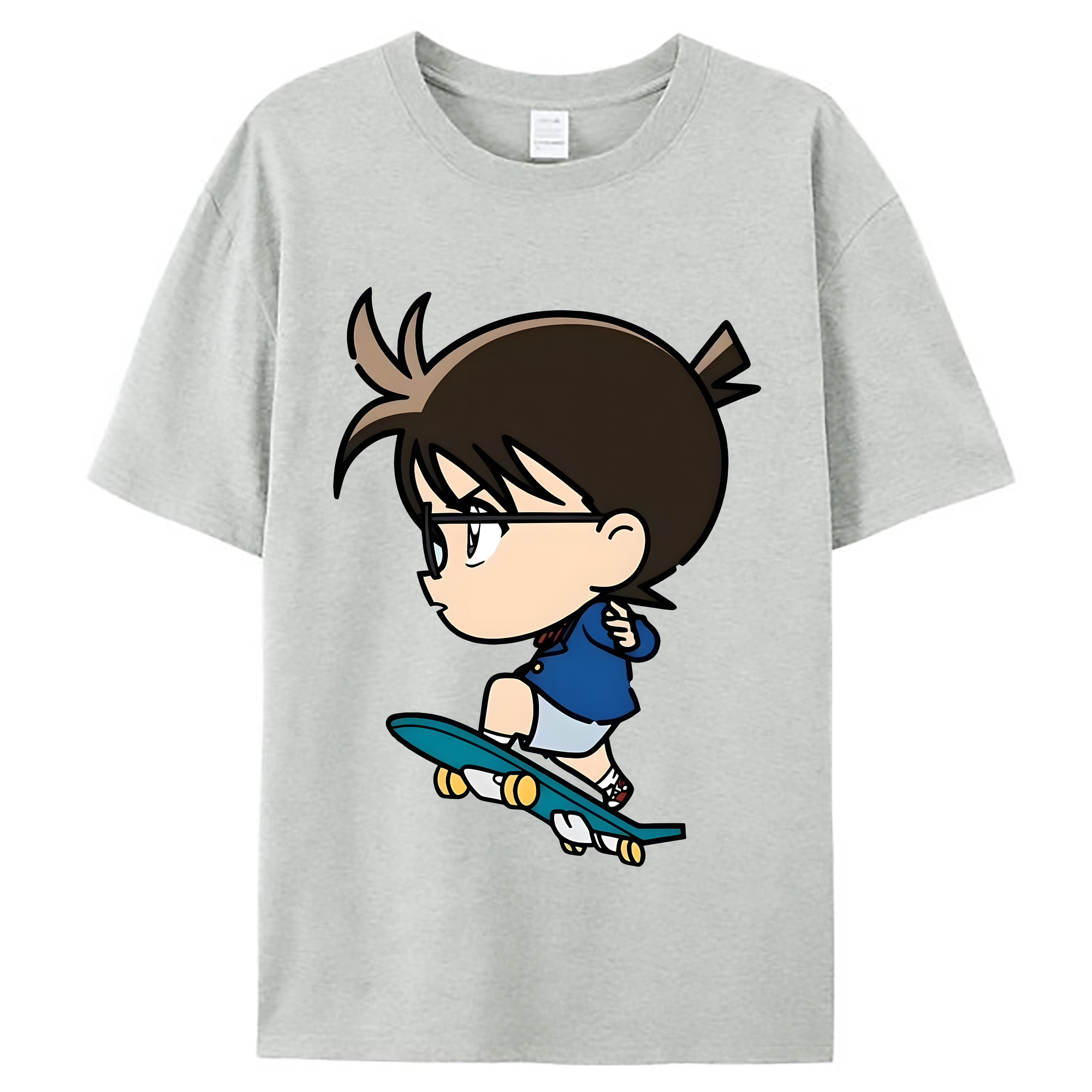 （画像用） 名探偵コナン 江戸川 コナン Detective Conan Conan Edogawa レディースカジュアルプリントTシャツ（綿100％）