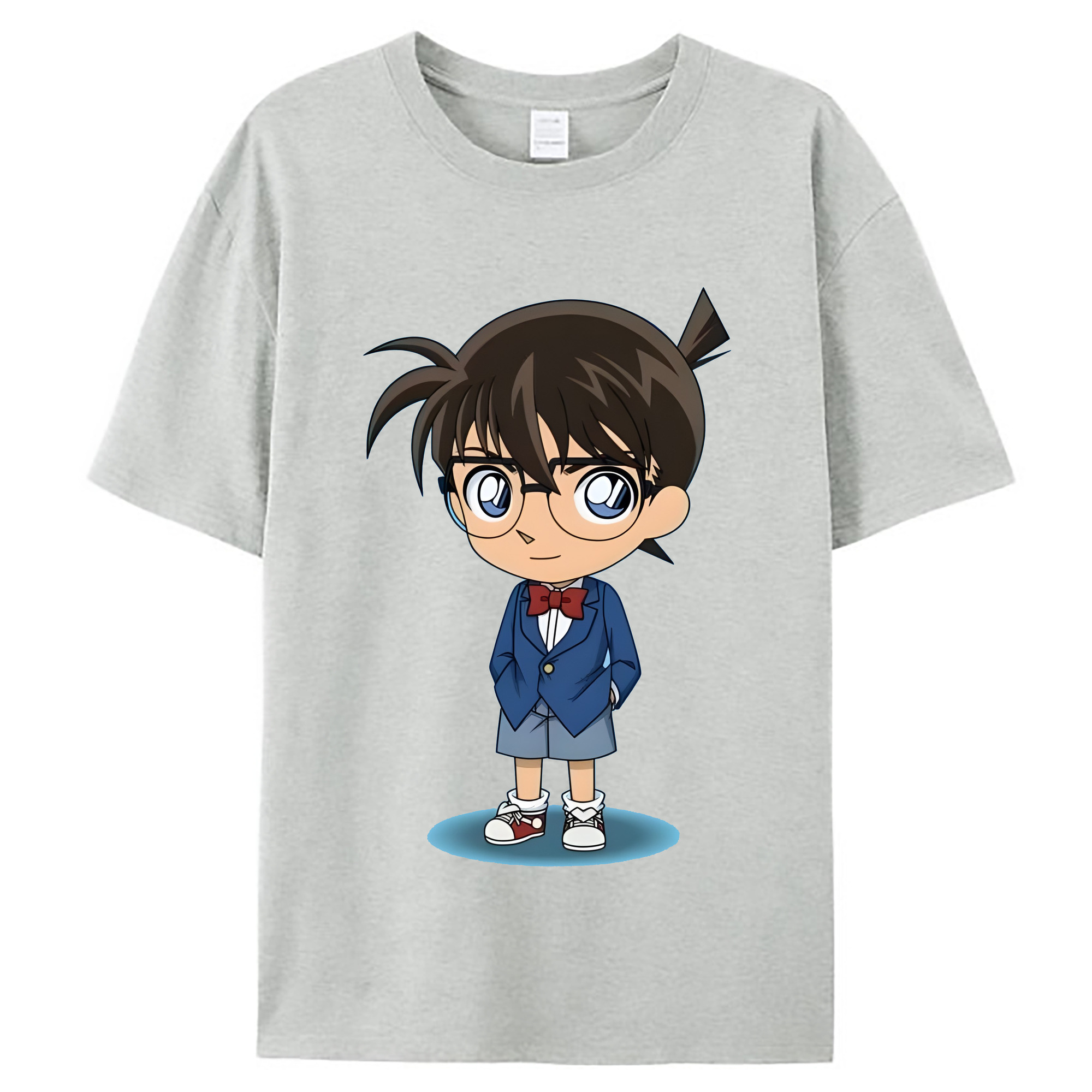 （画像用） 名探偵コナン 江戸川 コナン Detective Conan Conan Edogawa レディースカジュアルプリントTシャツ（綿100％）